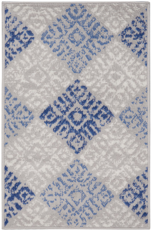 Nourison Home Whimsicle WHS18 Grey Blue Transitional Machinemade Rug