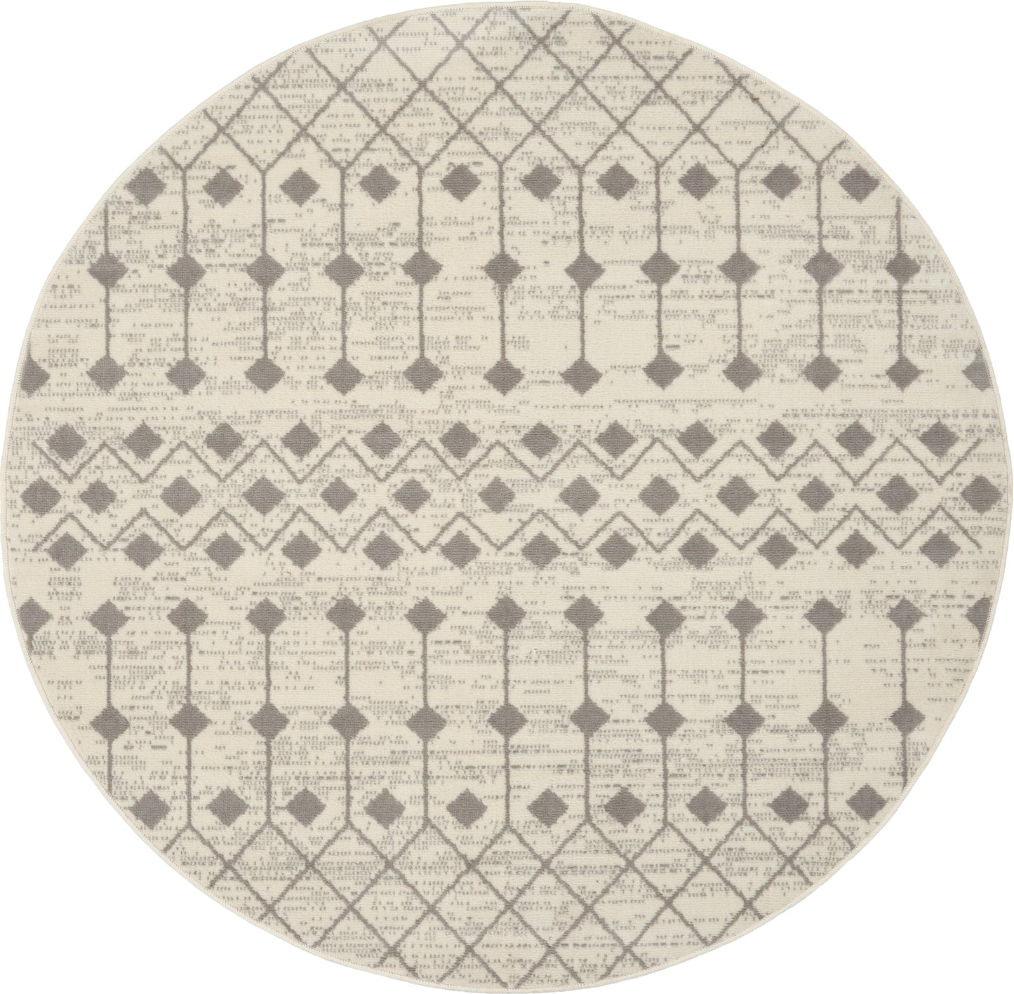 Nourison Home Grafix GRF37 Ivory Grey  Transitional Machinemade Rug