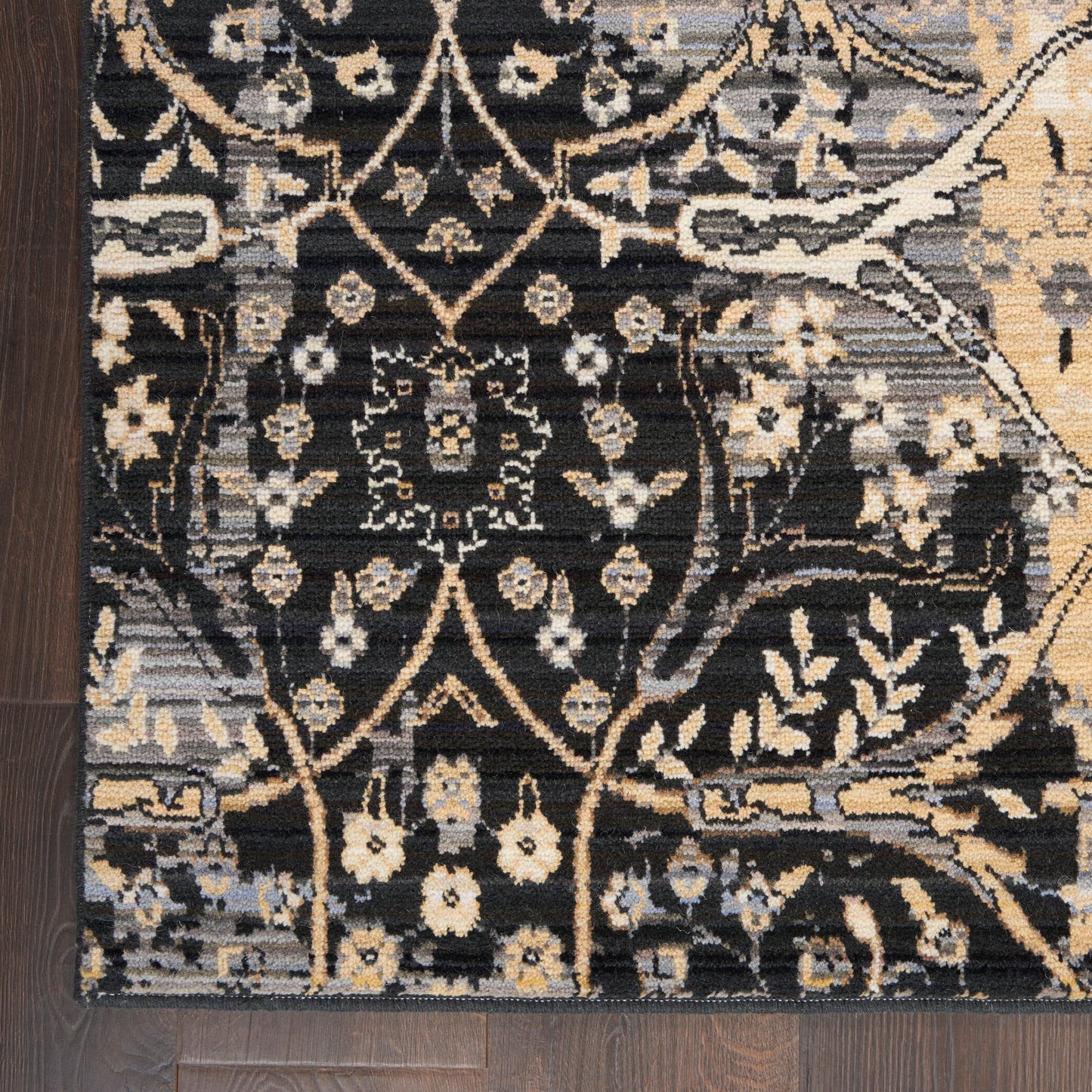 Nourison Home Majestic MST01 Black  Transitional Woven Rug