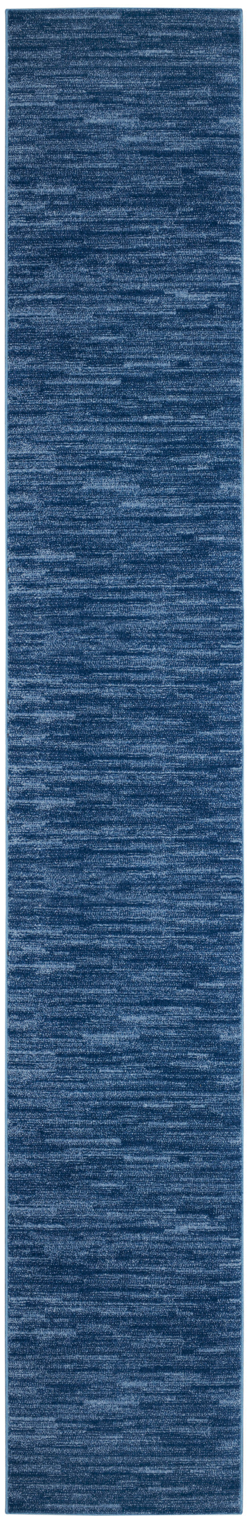 Nourison Home Nourison Essentials NRE01 Navy Blue  Contemporary Machinemade Rug