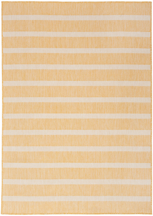 Nourison Home Positano POS03 Yellow Ivory Contemporary Machinemade Rug