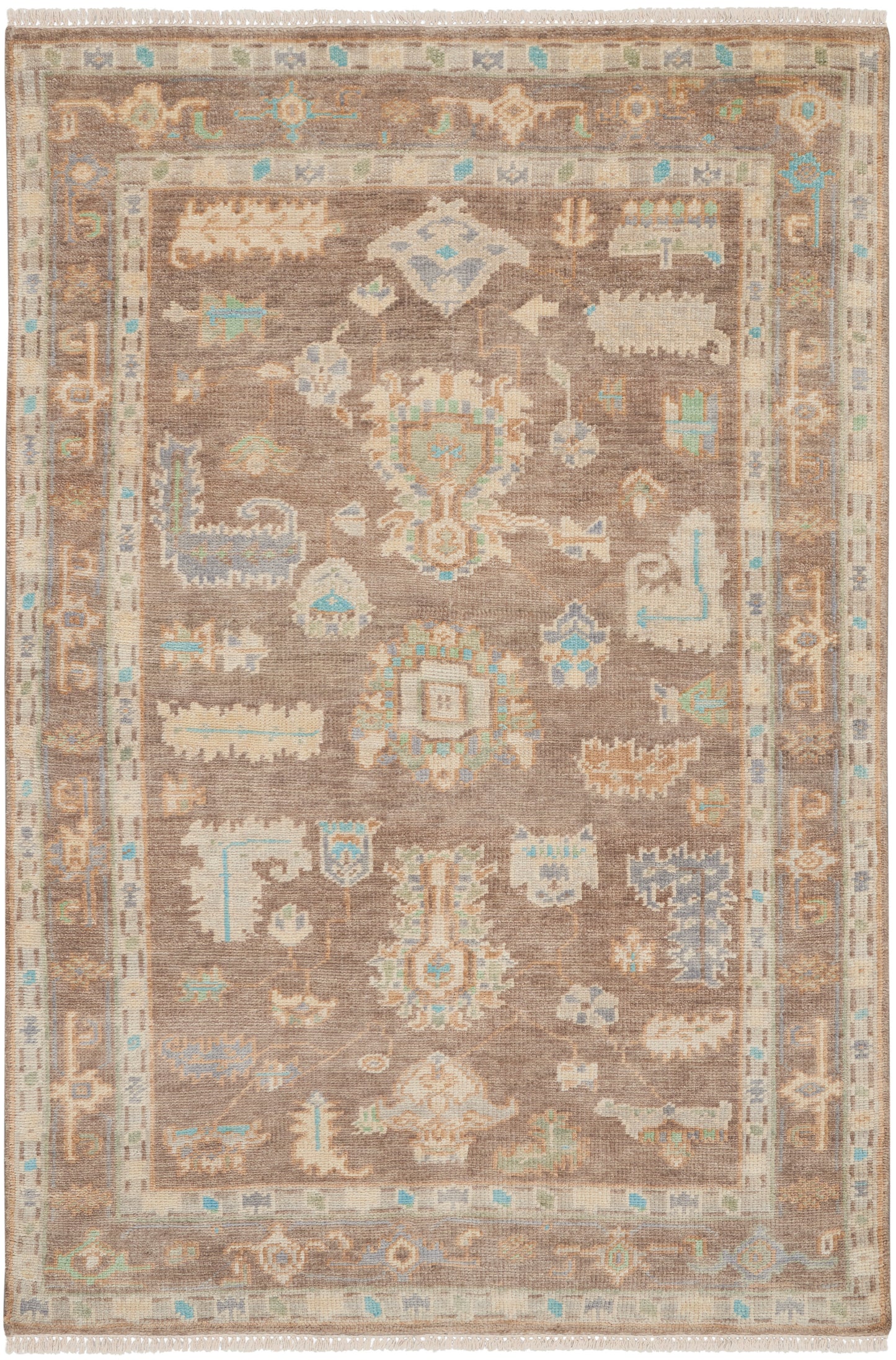 Nourison Home Odessa ODS01 Ivory Mocha  Traditional Knotted Rug