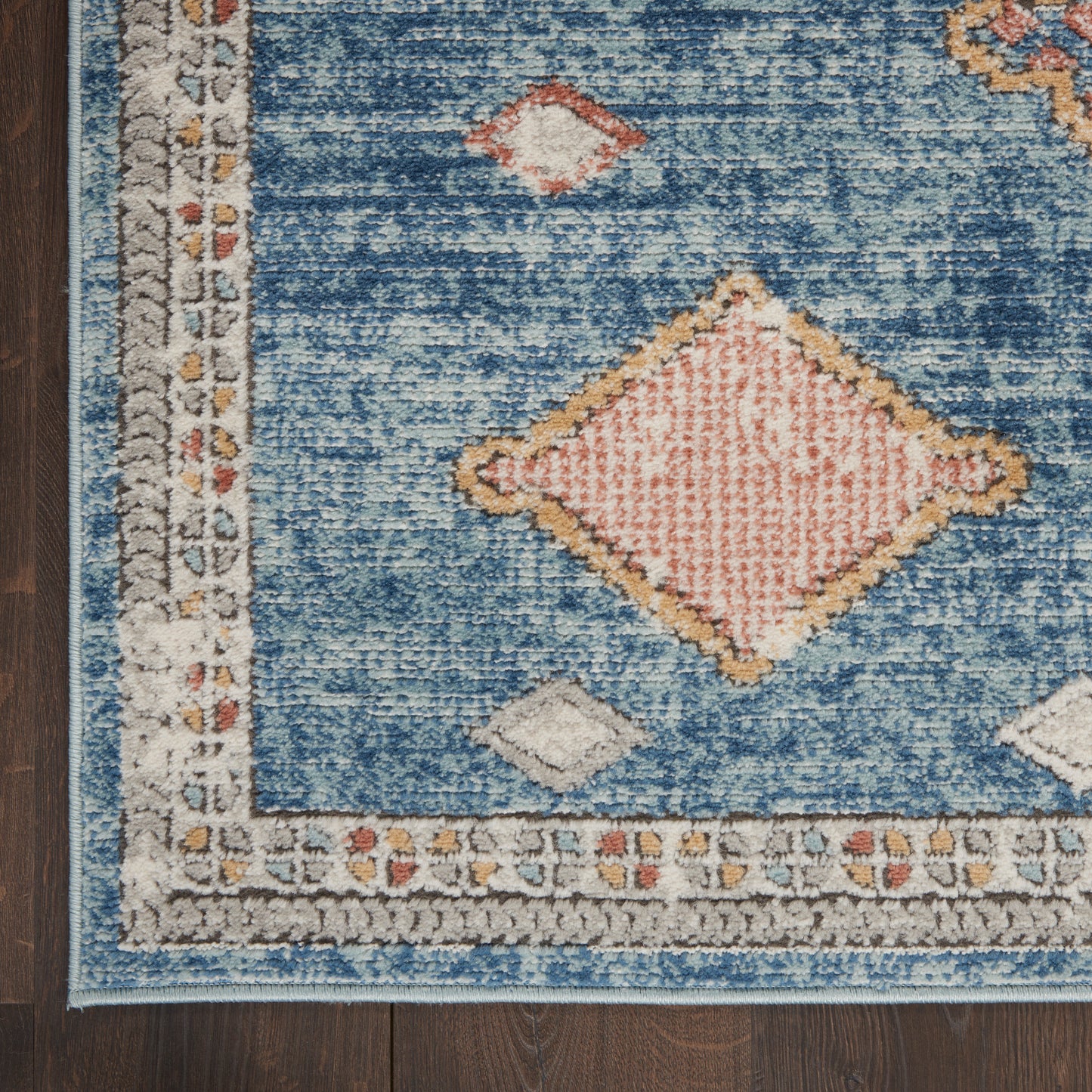 Nourison Home Quarry QUA14 Blue  Contemporary Machinemade Rug