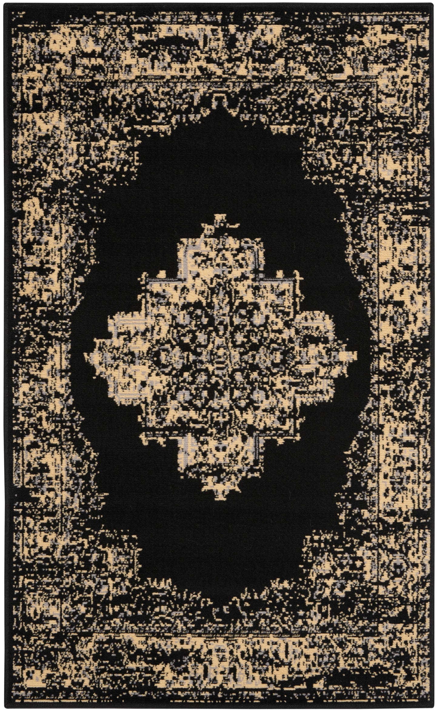 Nourison Home Grafix GRF14 Black  Transitional Machinemade Rug