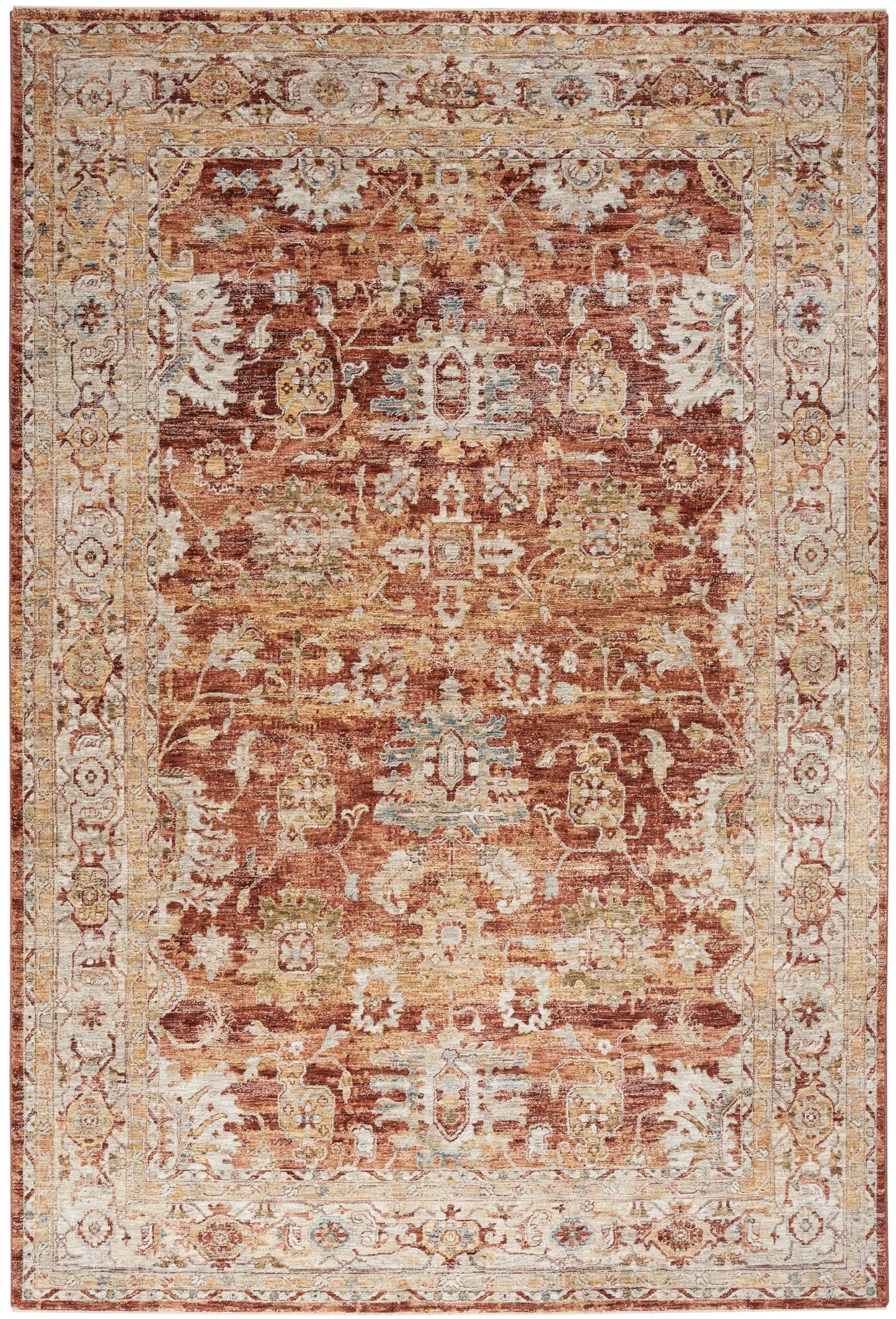 Nourison Home Sahar SHR02 Rust  Traditional Machinemade Rug