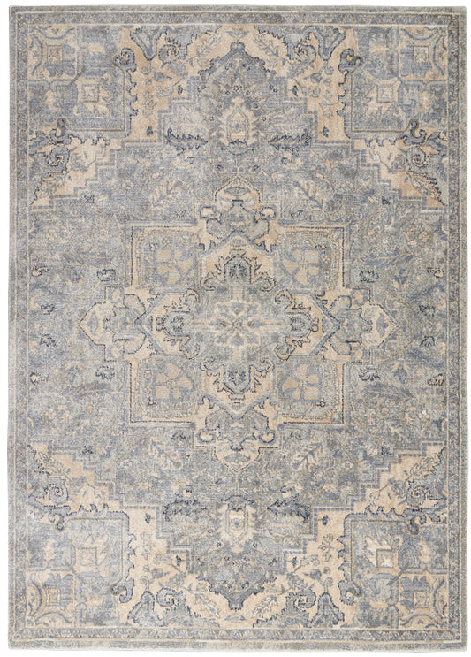 Nourison Moroccan Celebration KI382 Silver  Traditional Machinemade Rug