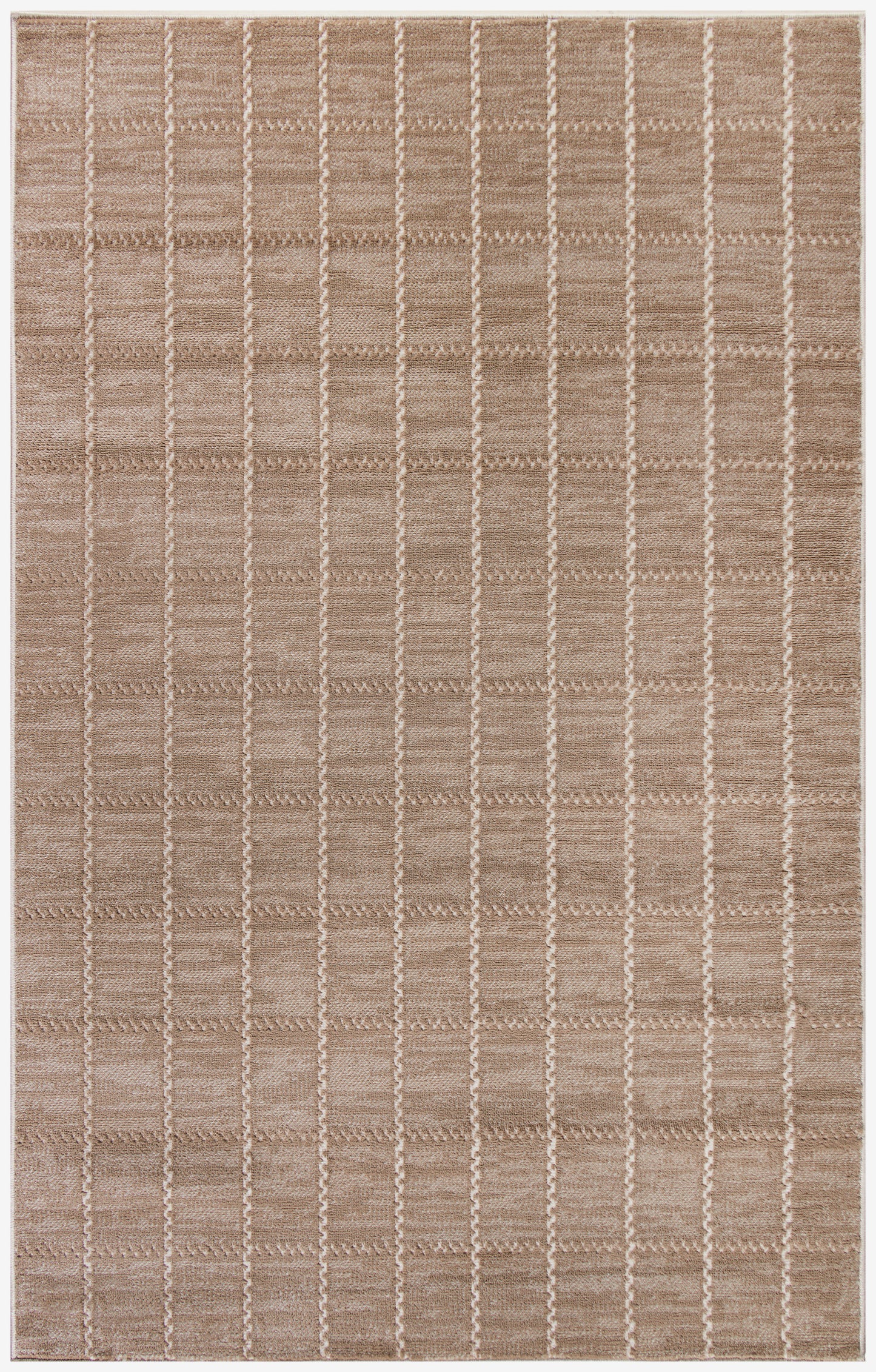 Nourison Home Serenity Home SRH05 Mocha Ivory  Contemporary Woven Rug