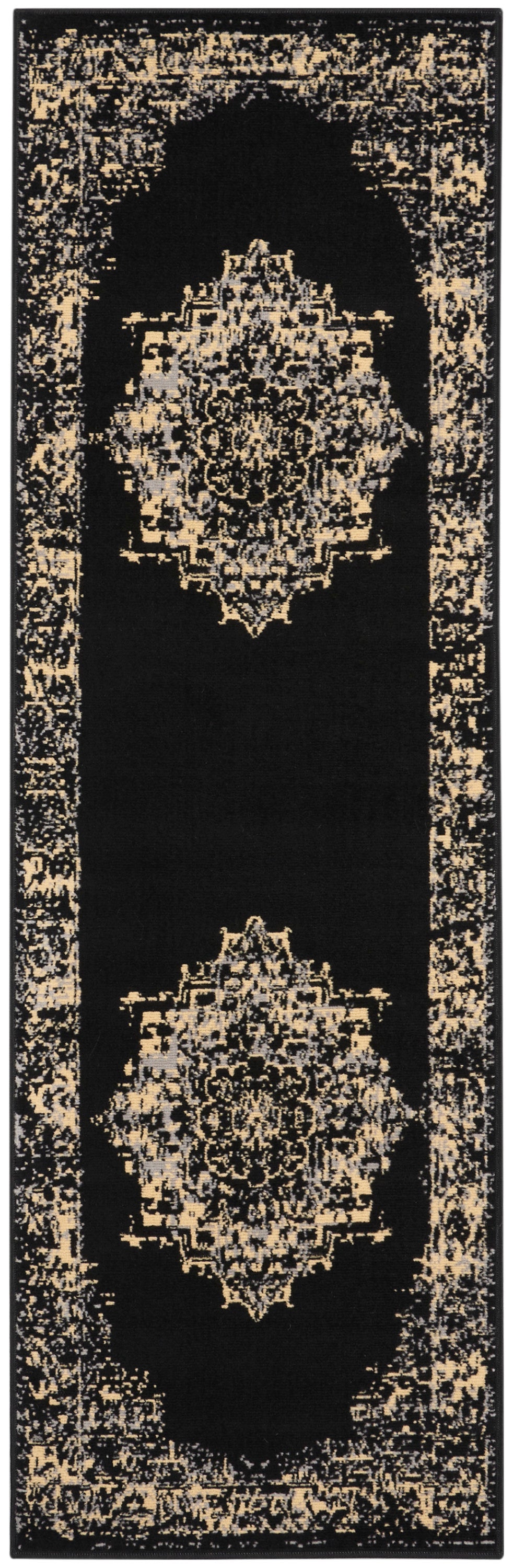 Nourison Home Grafix GRF14 Black  Transitional Machinemade Rug