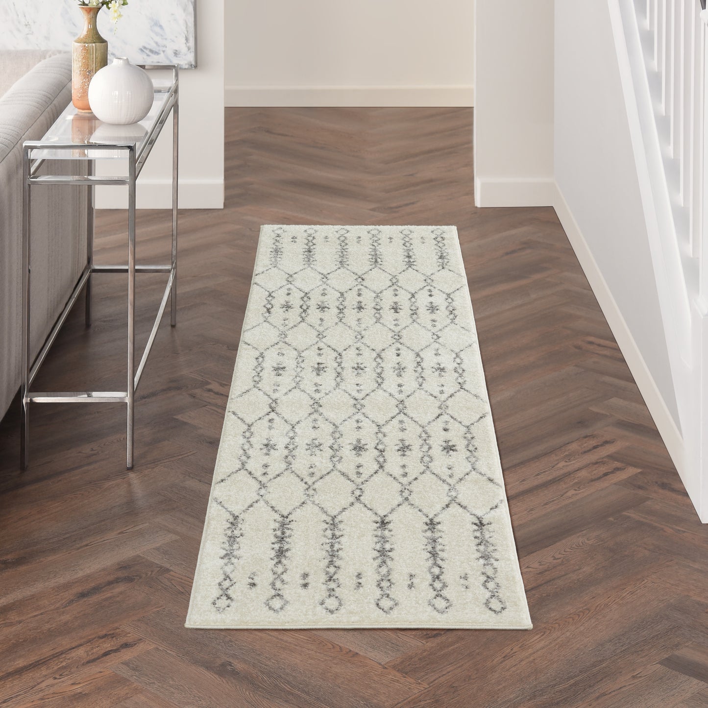 Nourison Home Passion PSN40 Ivory Grey  Transitional Machinemade Rug