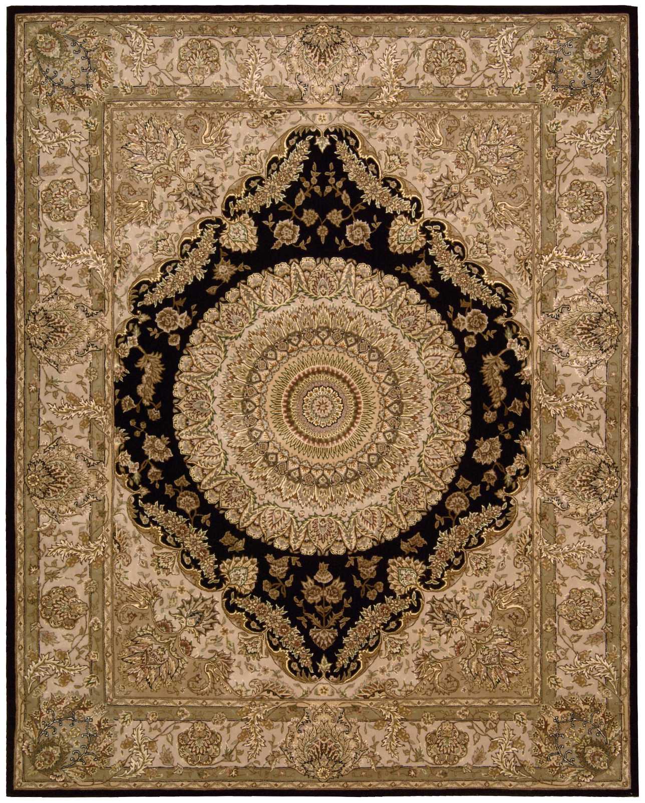 Nourison Home Nourison 2000 2233 Black  Traditional Tufted Rug