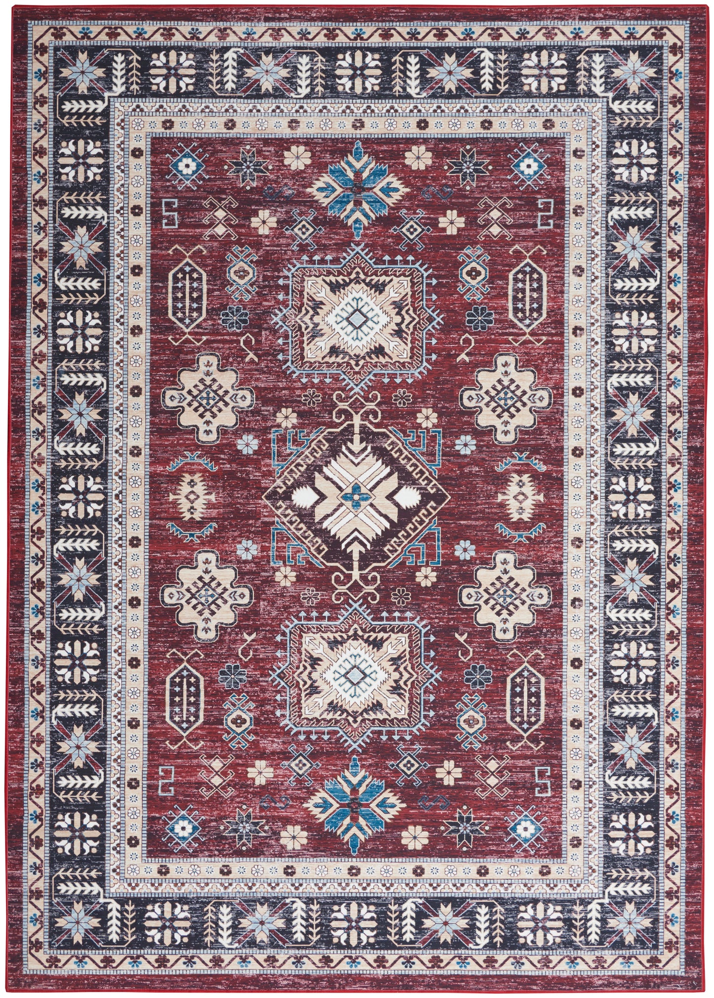 Nourison Home Fulton FUL03 Red  Traditional Machinemade Rug