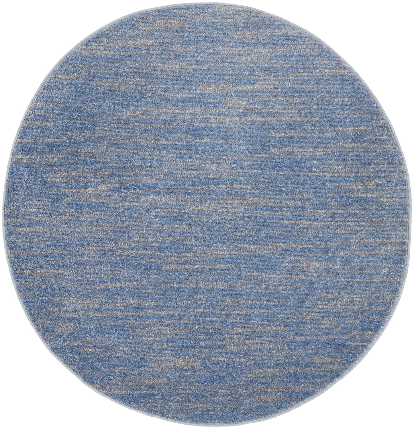 Nourison Home Nourison Essentials NRE01 Blue Grey  Contemporary Machinemade Rug