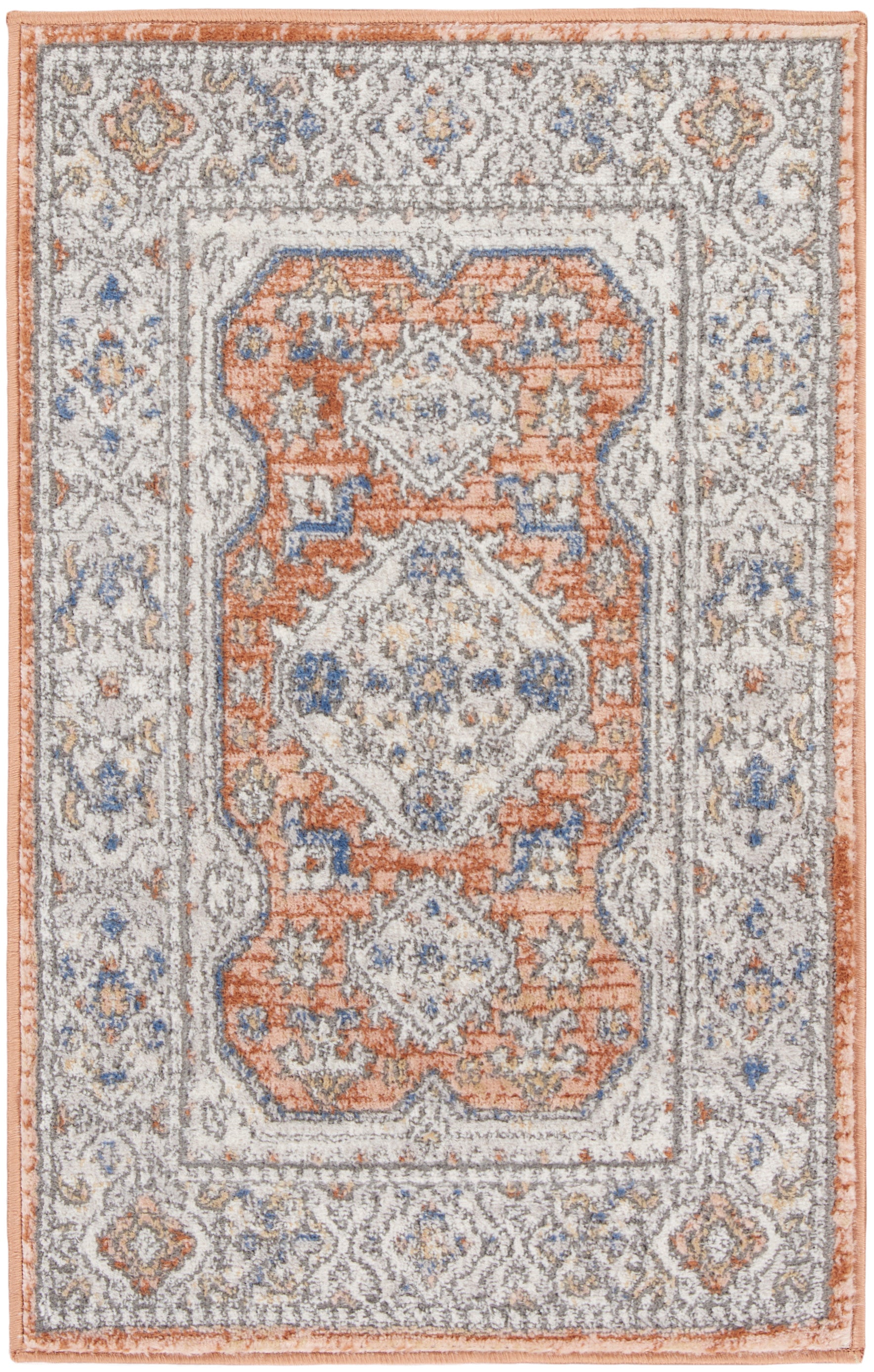 Nicole Curtis Series 4 SR403 Cream Multi Traditional Machinemade Rug