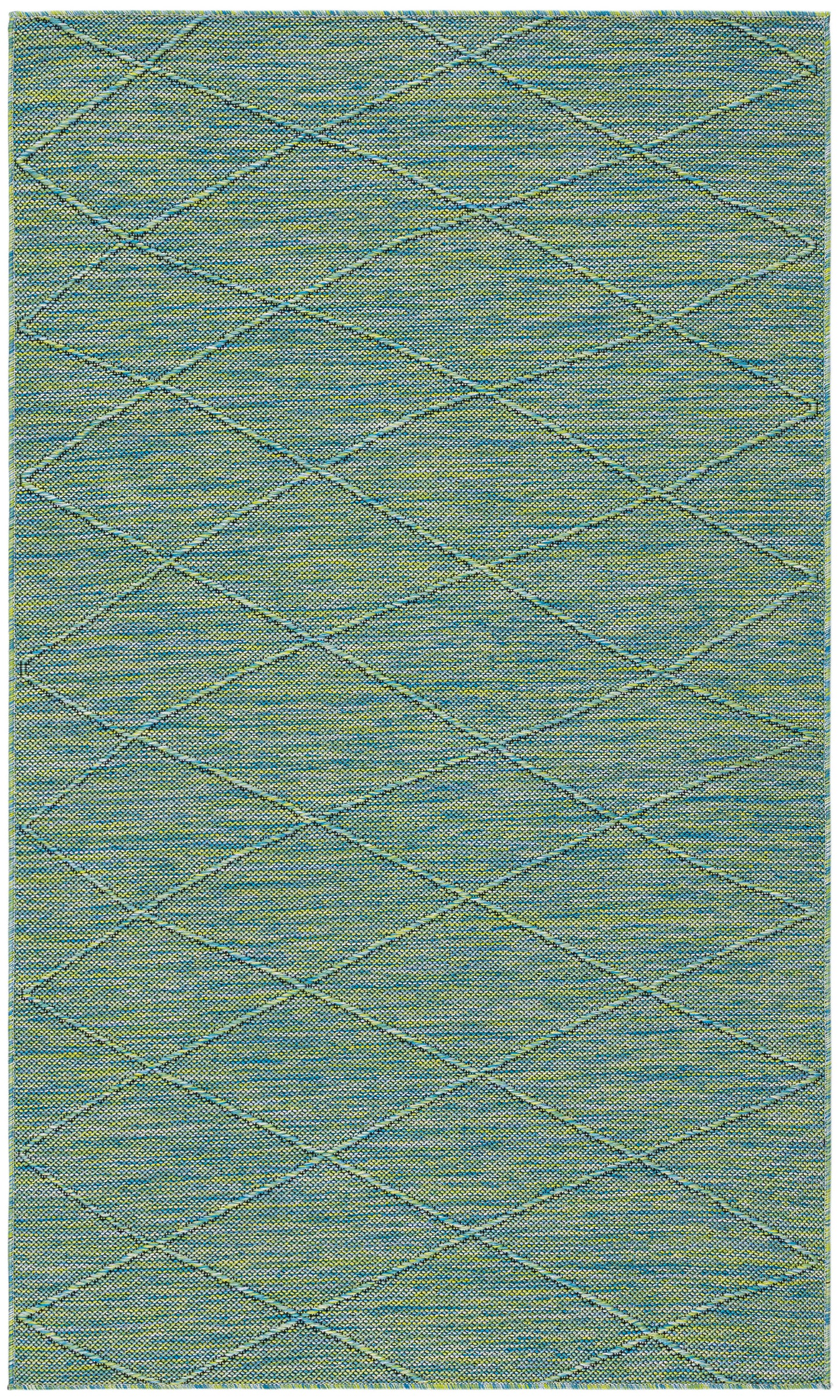 Nourison Home Washable Solutions WSL01 Blue Green  Contemporary Machinemade Rug