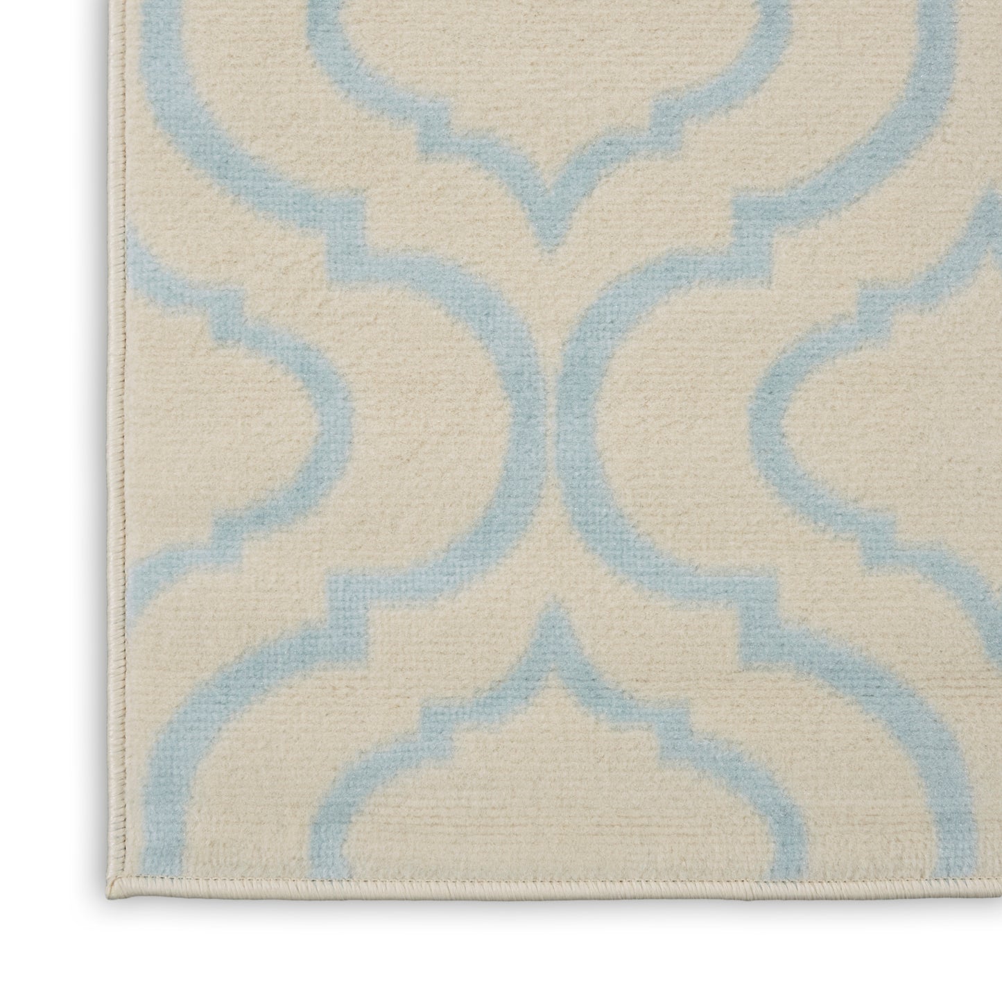 Nourison Home Jubilant JUB19 Ivory Blue  Transitional Machinemade Rug