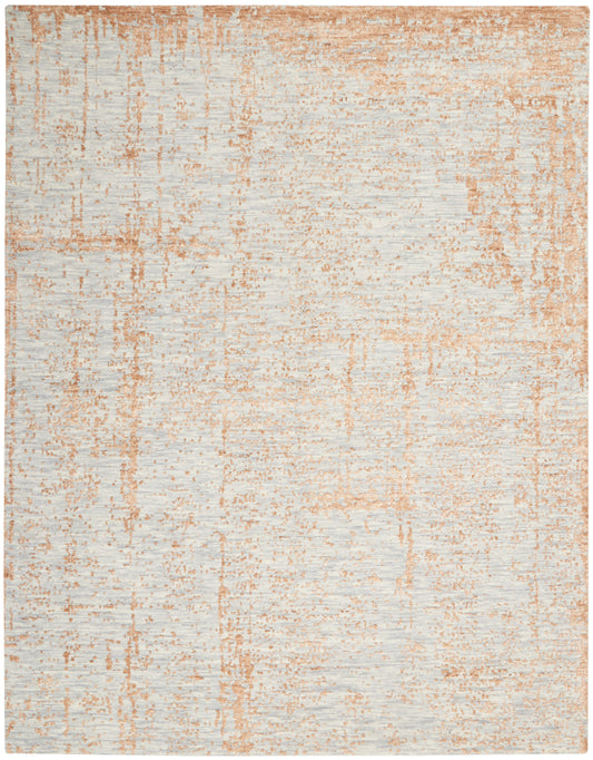 Nourison Home Luna LUN01 Blue Mocha  Contemporary Knotted Rug