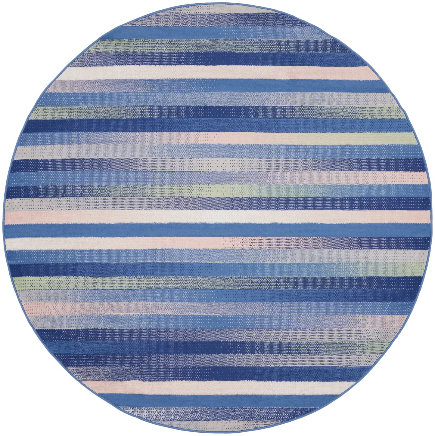 Nourison Home Whimsicle WHS12 Blue Multicolor  Contemporary Machinemade Rug