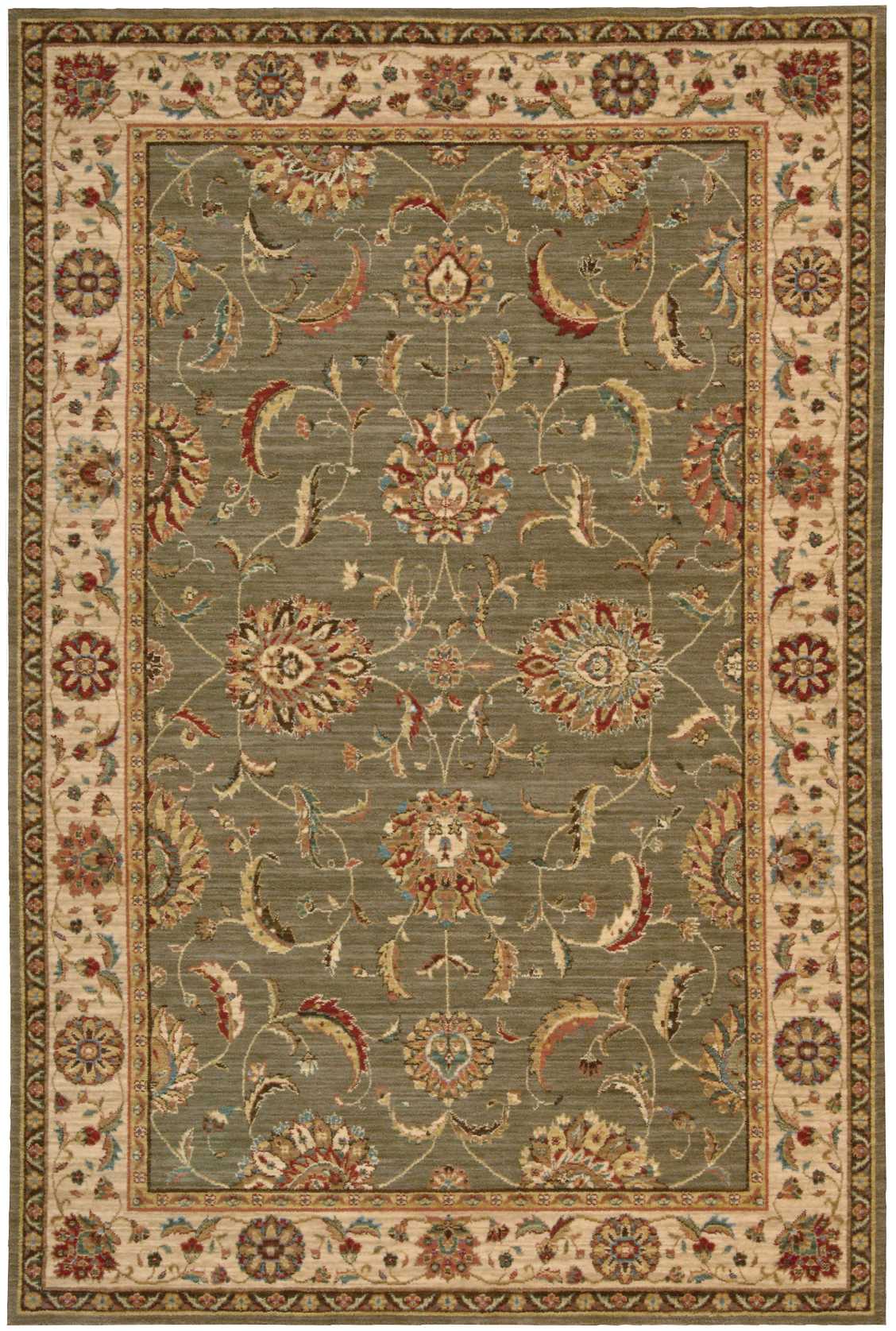 Nourison Home Living Treasures LI04 Green  Traditional Loom Rug