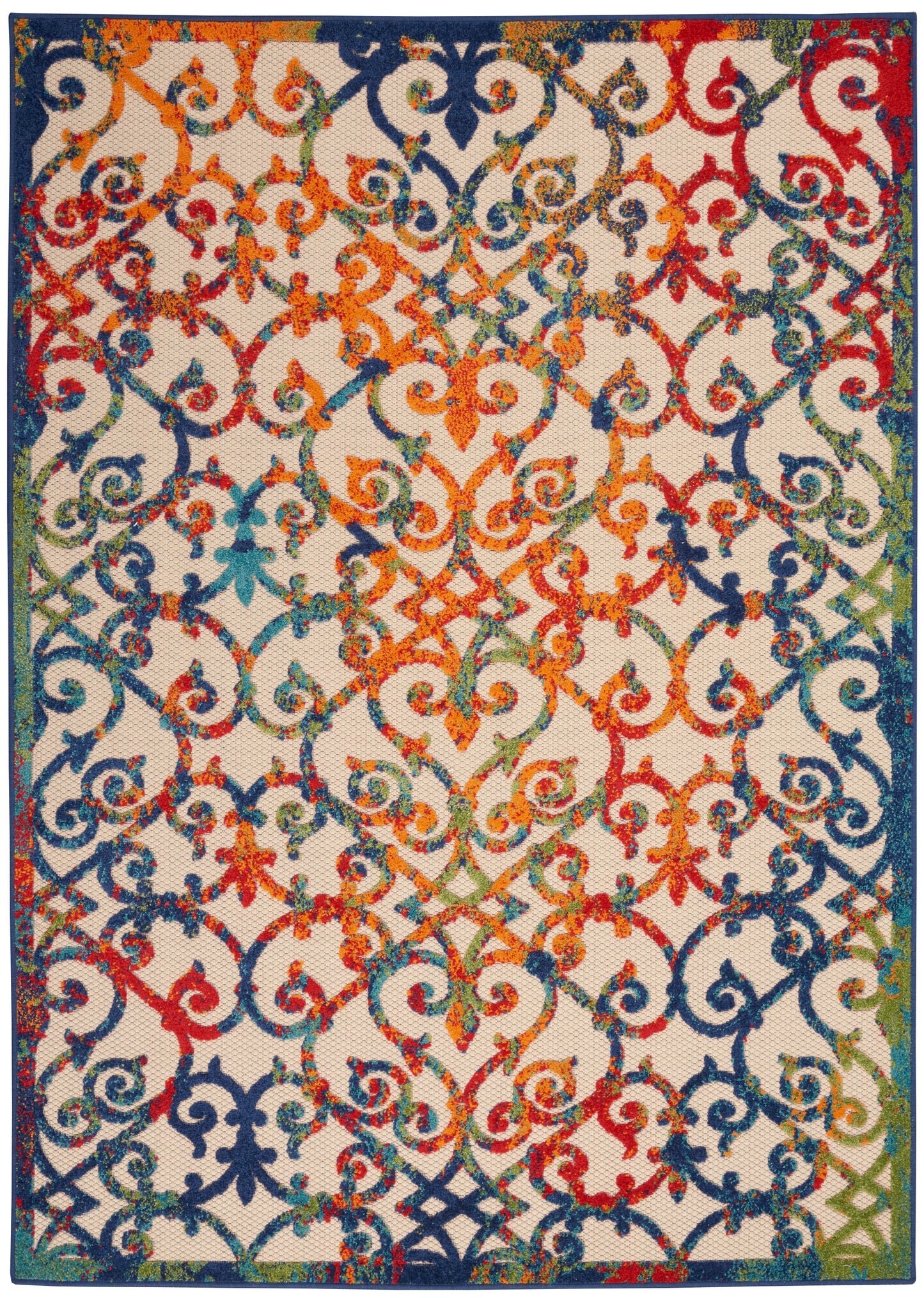 Nourison Home Aloha ALH21 Multicolor  Contemporary Machinemade Rug