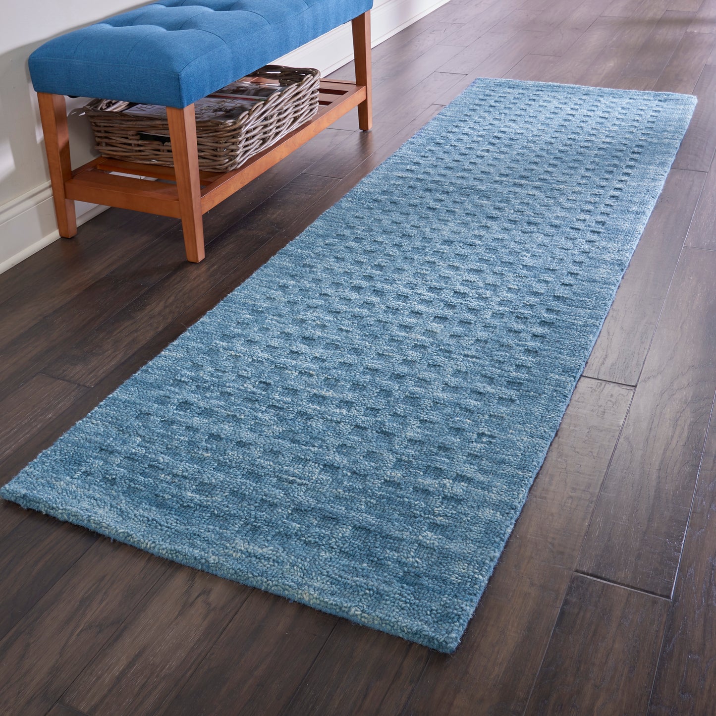 Nourison Home Marana MNN01 Navy  Contemporary Woven Rug