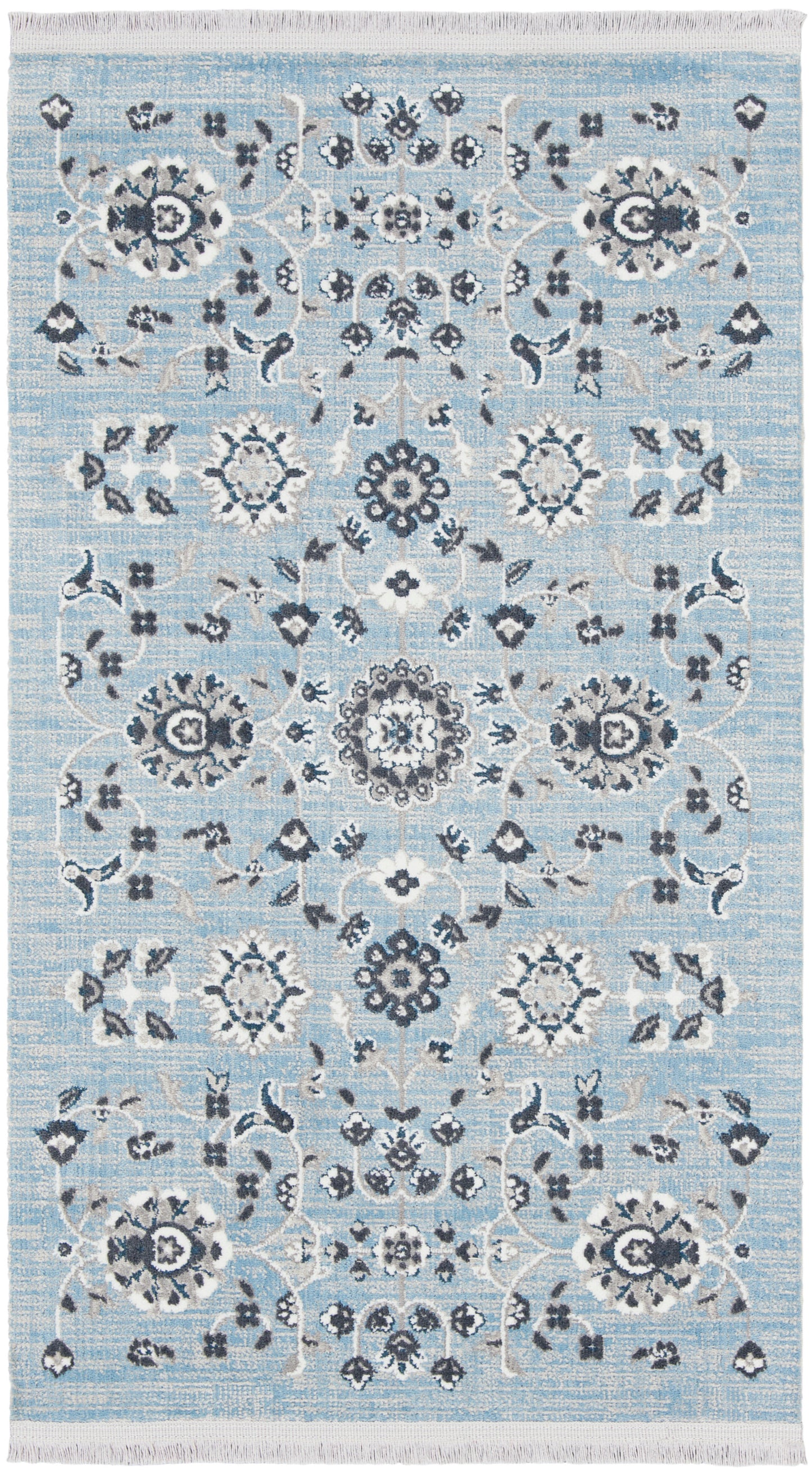 Nourison Home Lennox LEN04 Light Blue Grey  Transitional Machinemade Rug