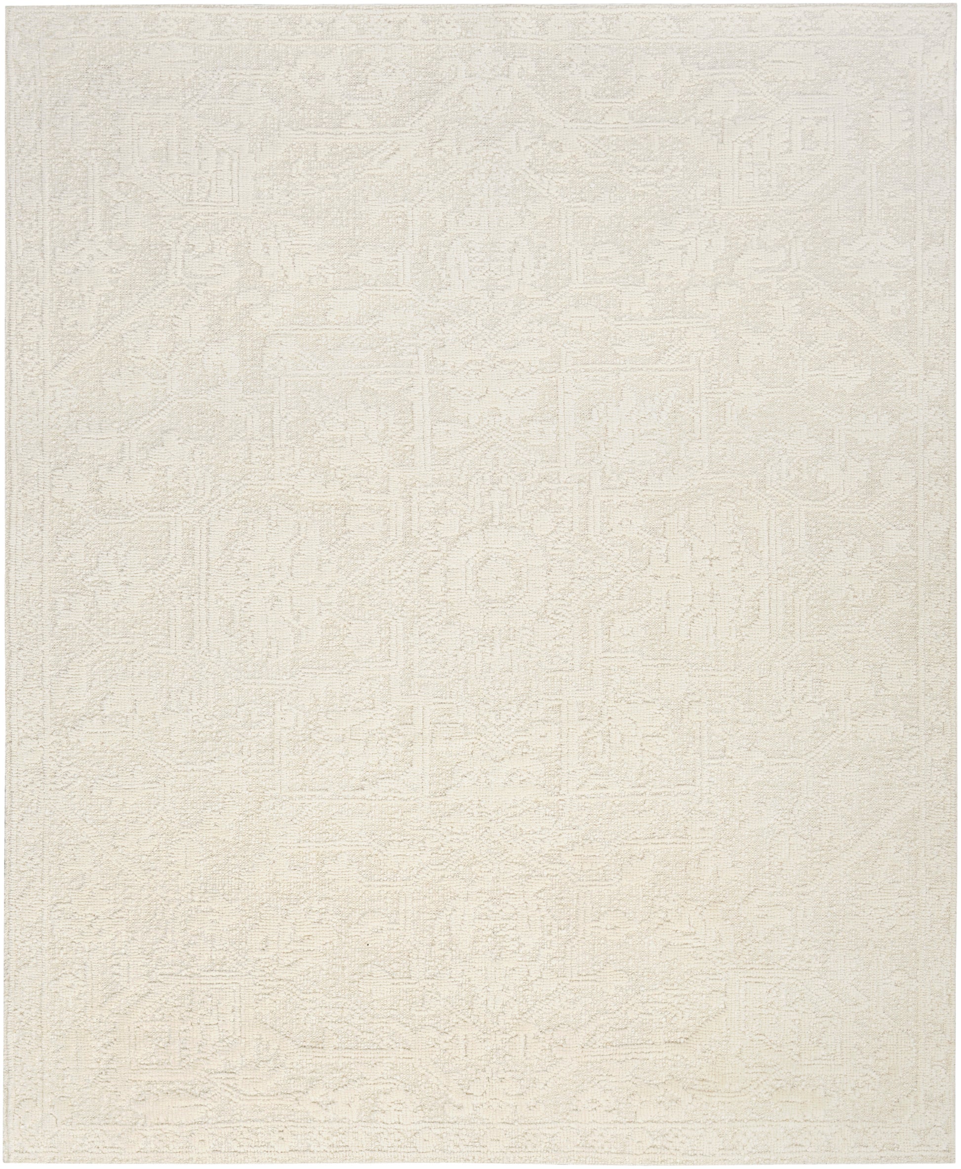 Nourison Home Blanco BLO01 Ivory Contemporary Knotted Rug