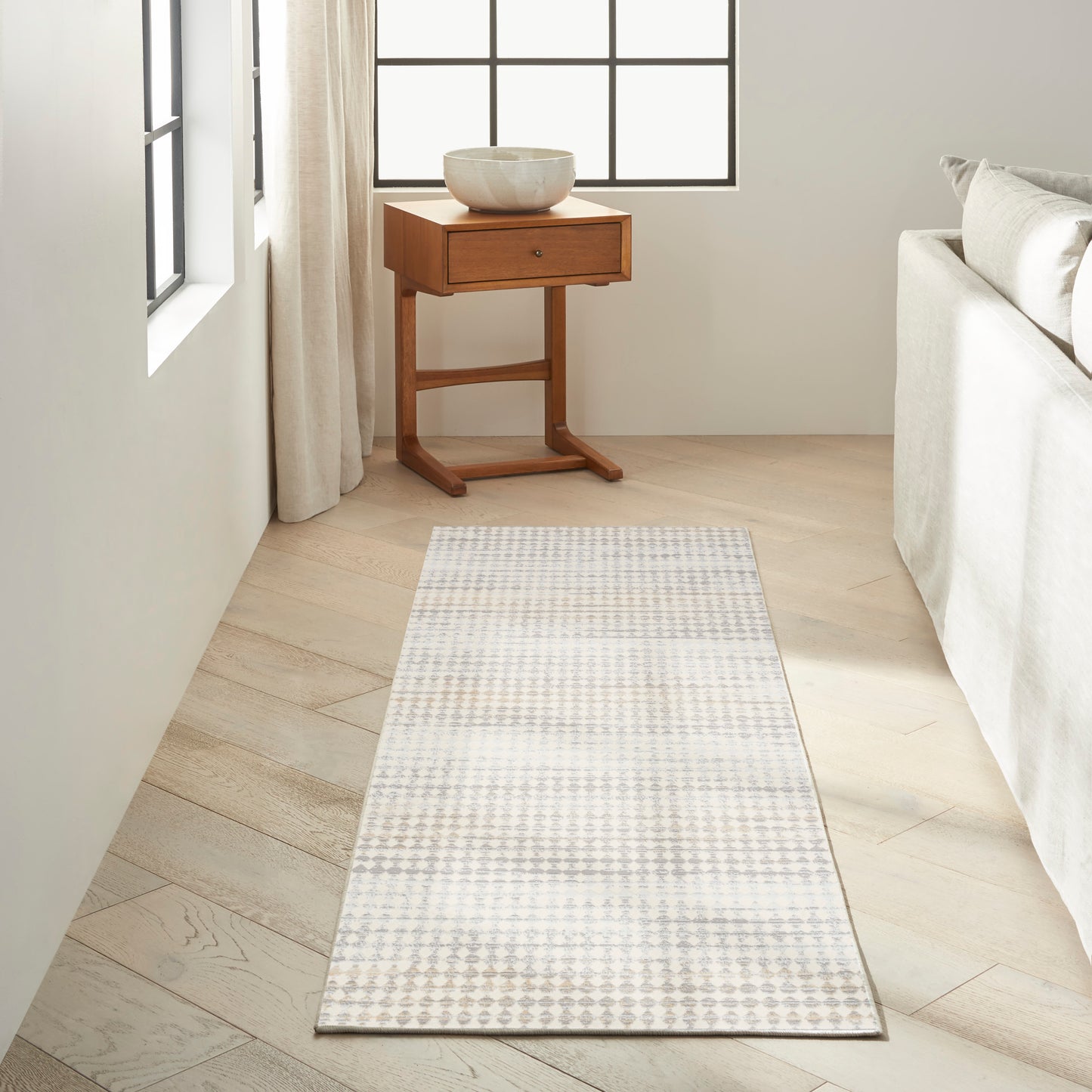 Calvin Klein Ck950 Rush CK958 Ivory Multicolor  Contemporary Machinemade Rug