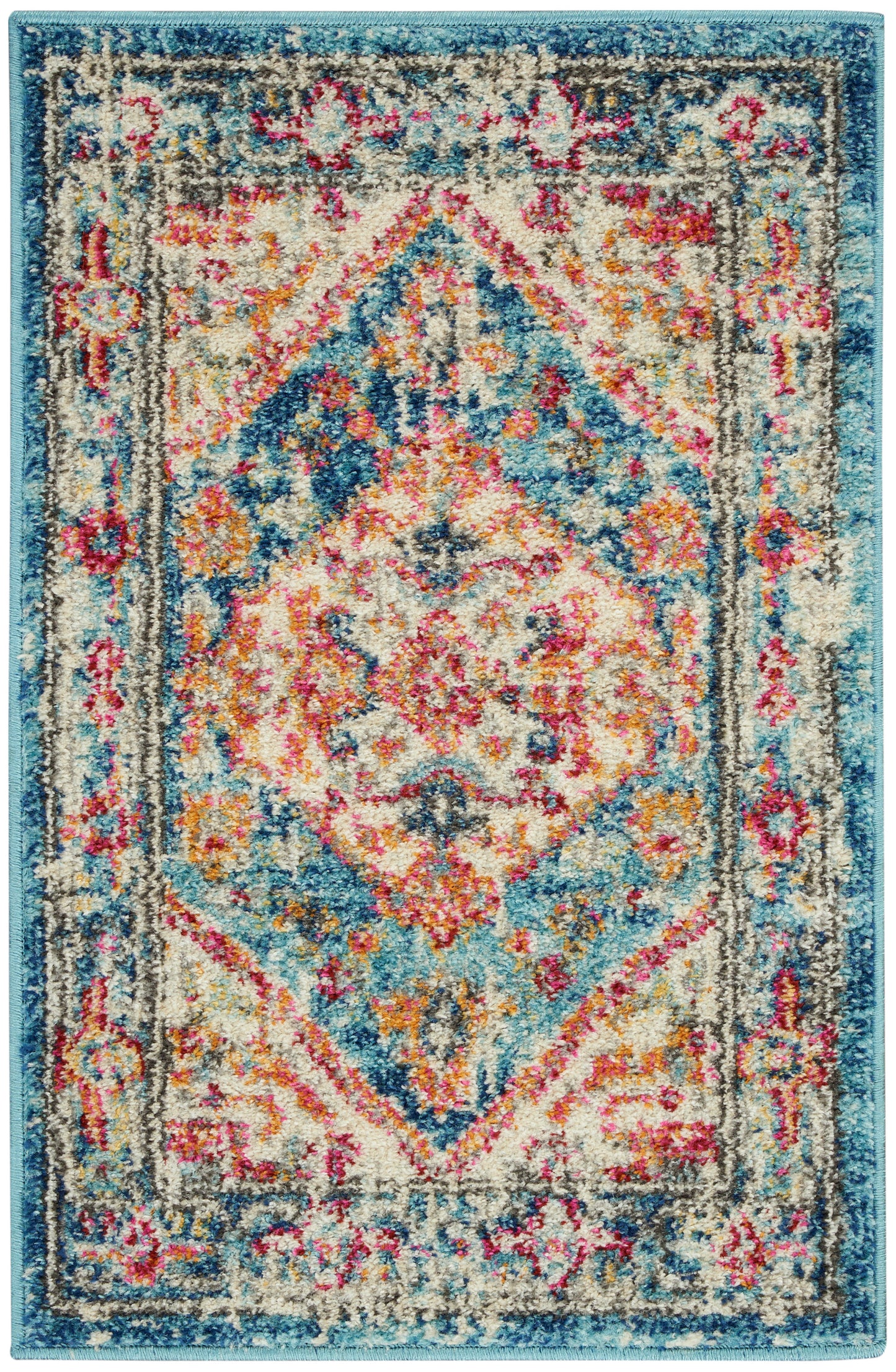 Nourison Home Passion PSN23 Ivory Light Blue Transitional Machinemade Rug