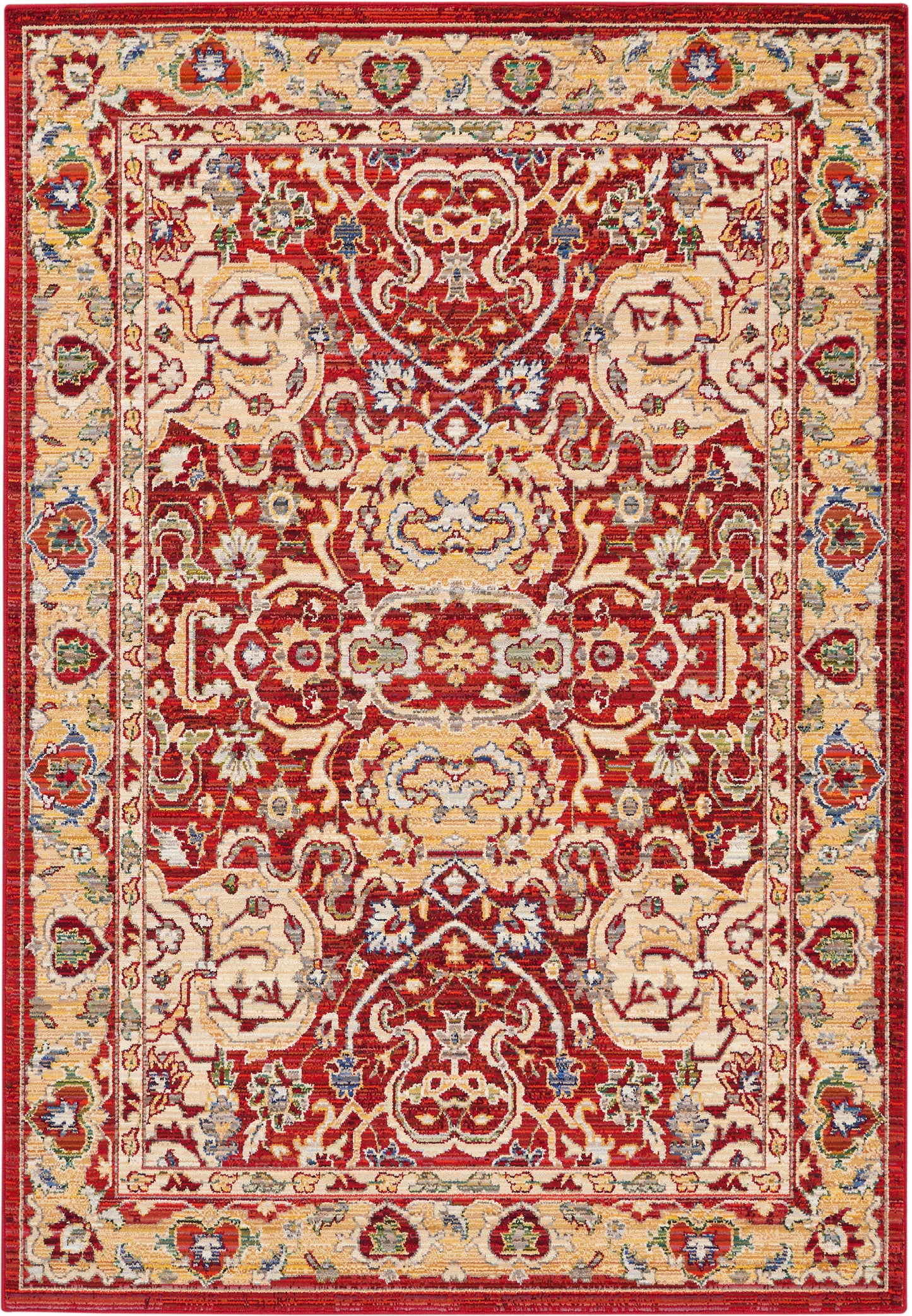 Nourison Home Majestic MST04 Red Traditional Woven Rug