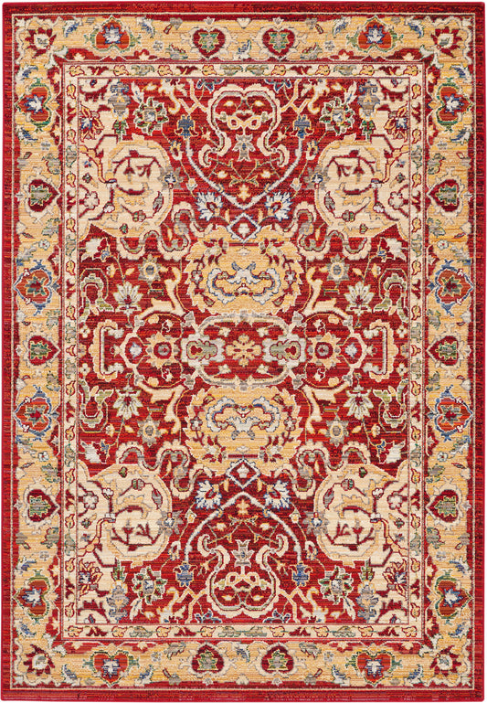 Nourison Home Majestic MST04 Red Traditional Woven Rug