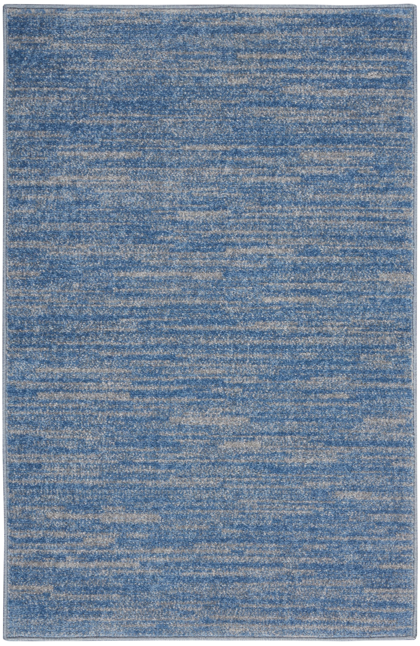 Nourison Home Nourison Essentials NRE01 Blue Grey Contemporary Machinemade Rug