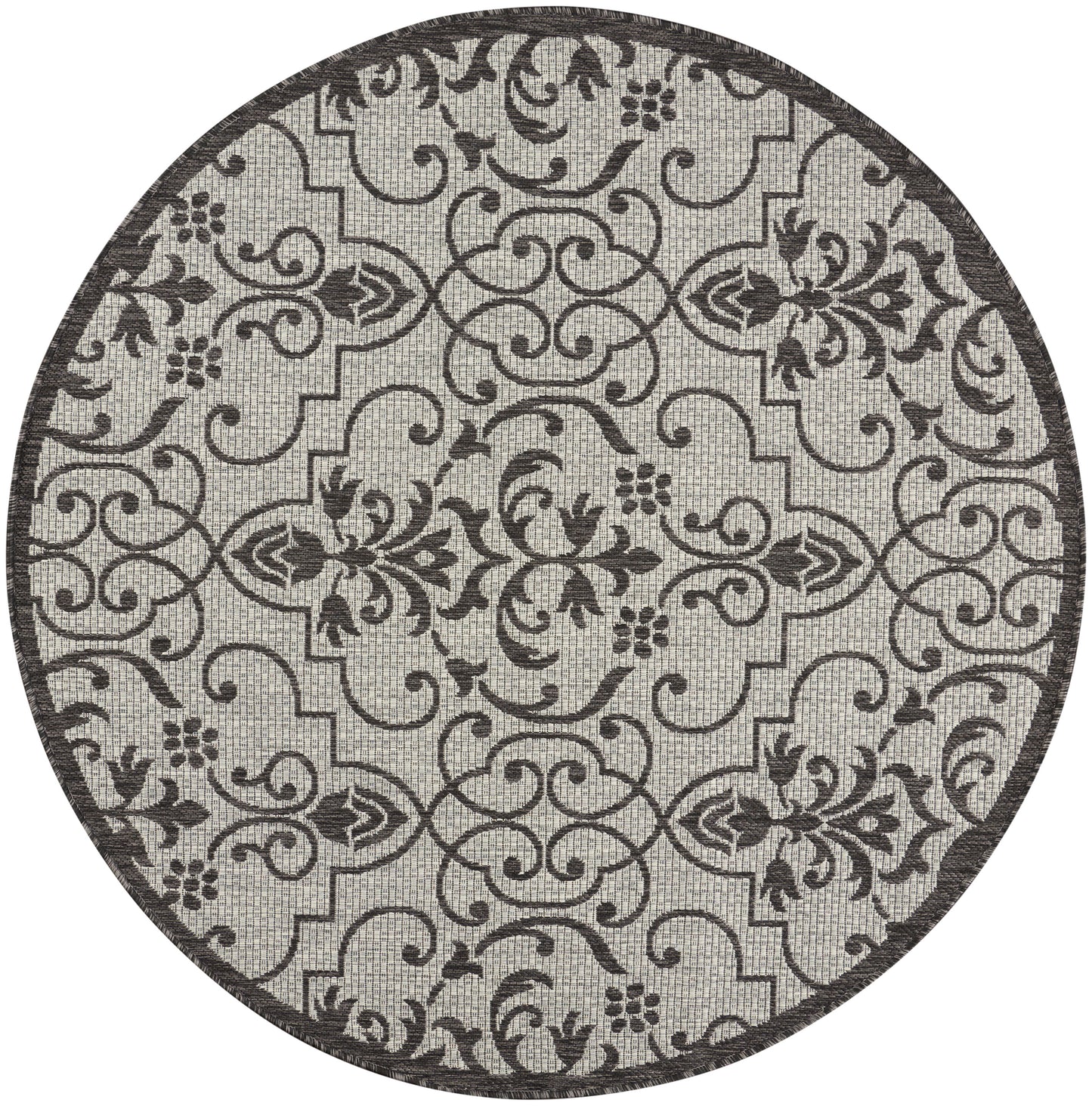 Nourison Home Country Side CTR04 Ivory Charcoal  Transitional Machinemade Rug