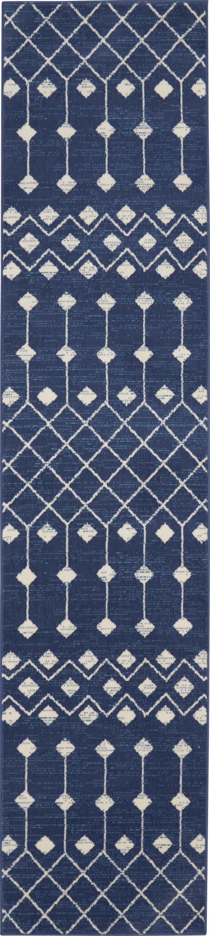 Nourison Home Grafix GRF37 Navy Transitional Machinemade Rug