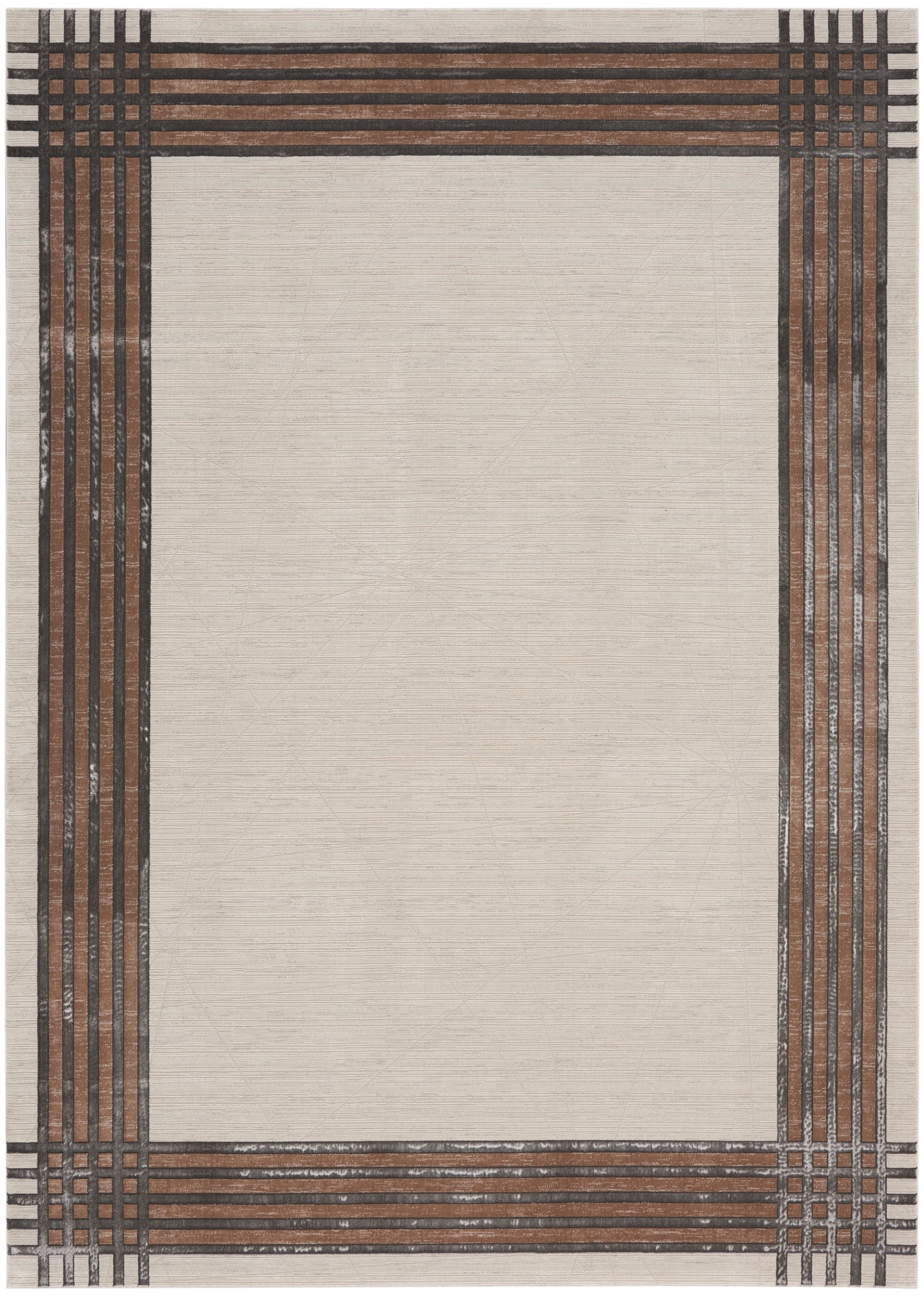 Nourison Home Desire DSR01 Ivory Silver  Contemporary Machinemade Rug