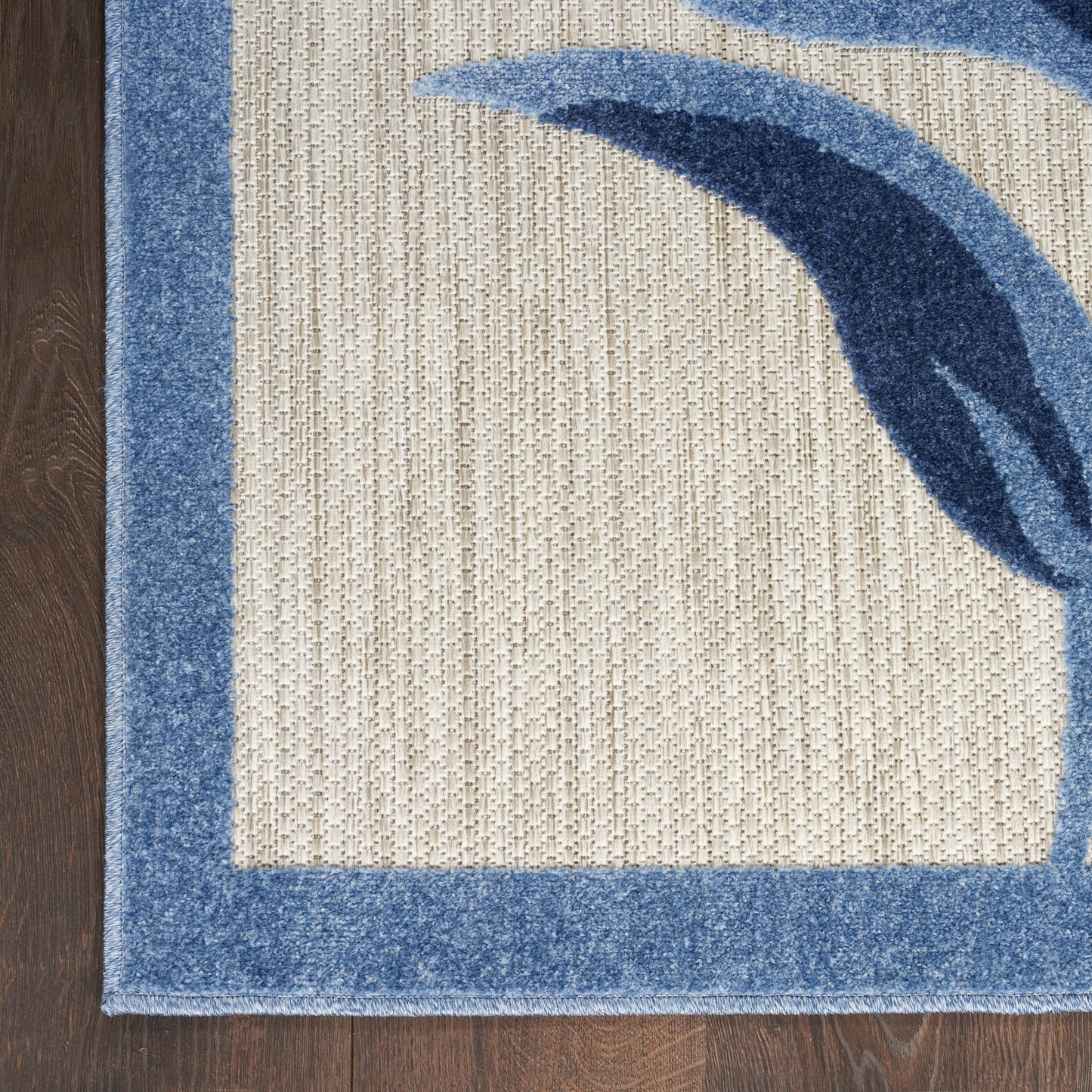 Nourison Home Aloha ALH33 Blue Grey  Contemporary Machinemade Rug