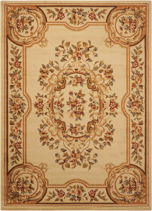 Nourison Home Paramount PAR37 Beige Traditional Power-Loomed Rug