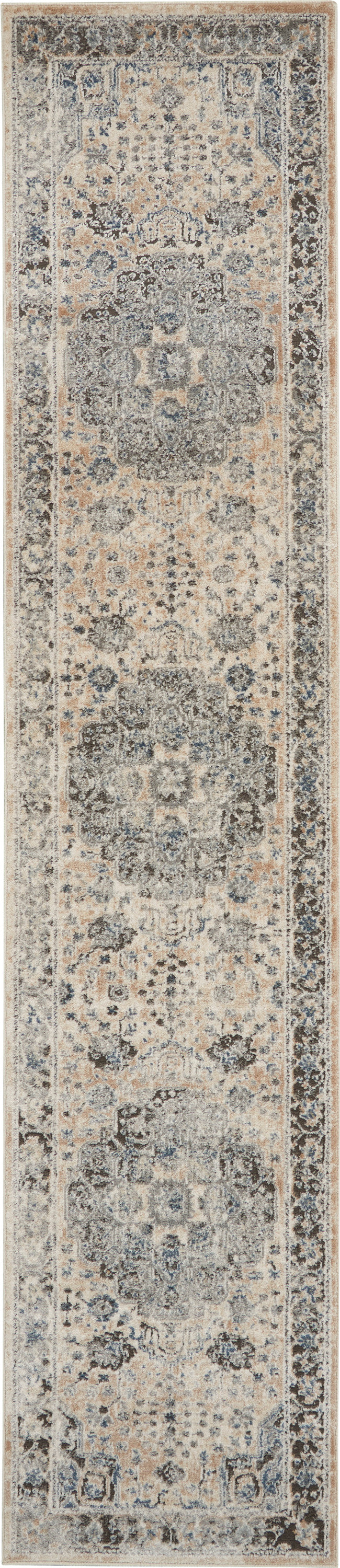 Nourison Home Quarry QUA07 Beige Grey  Transitional Machinemade Rug