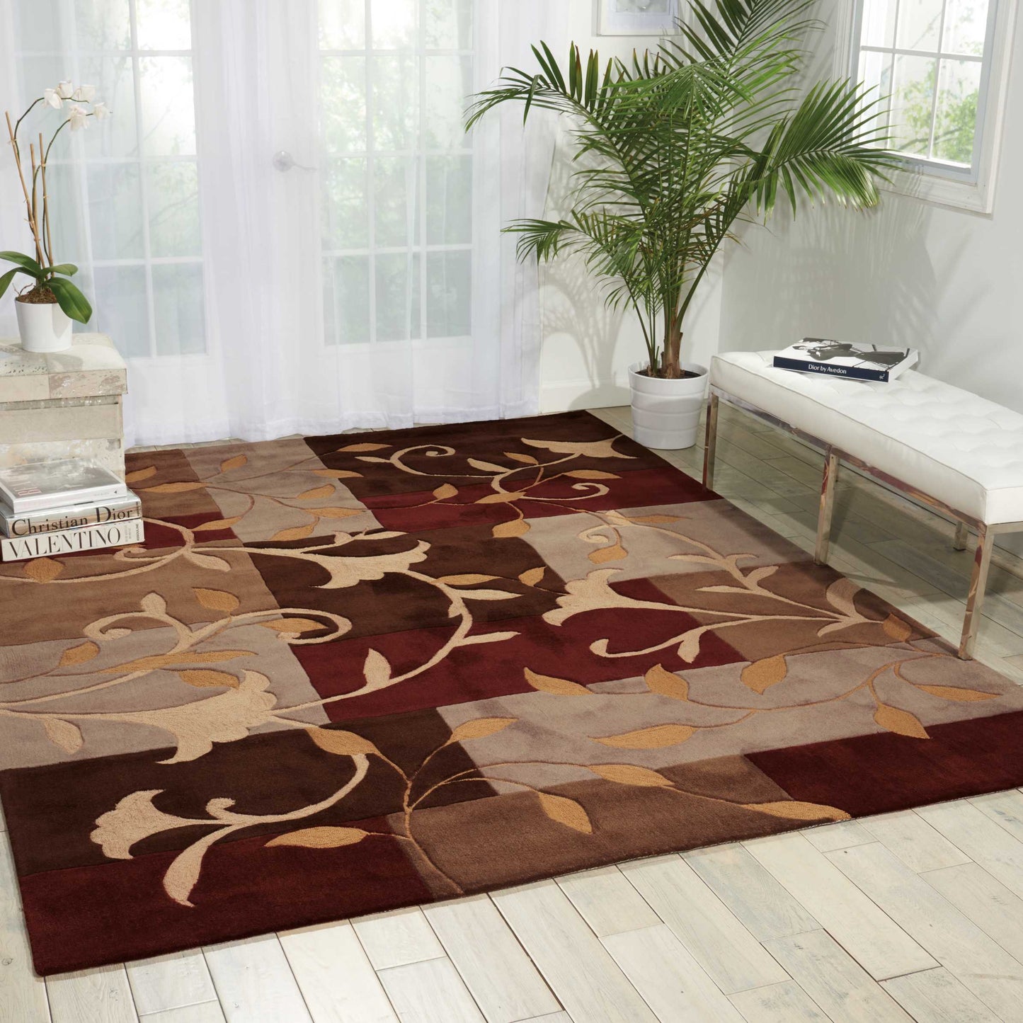 Nourison Home Contour CON01 Mocha  Contemporary Tufted Rug