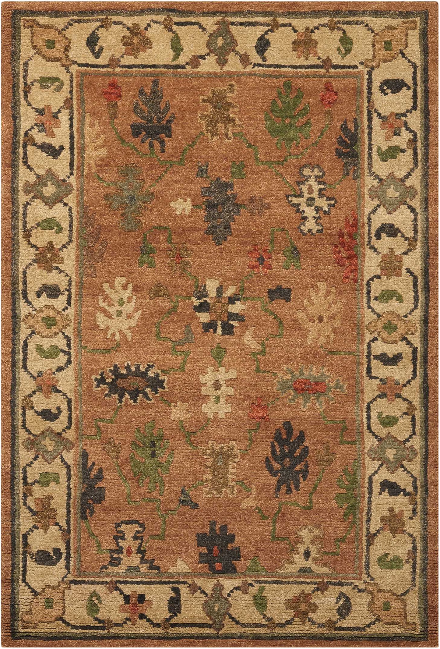 Nourison Home Tahoe TA05 Copper  Traditional Knotted Rug