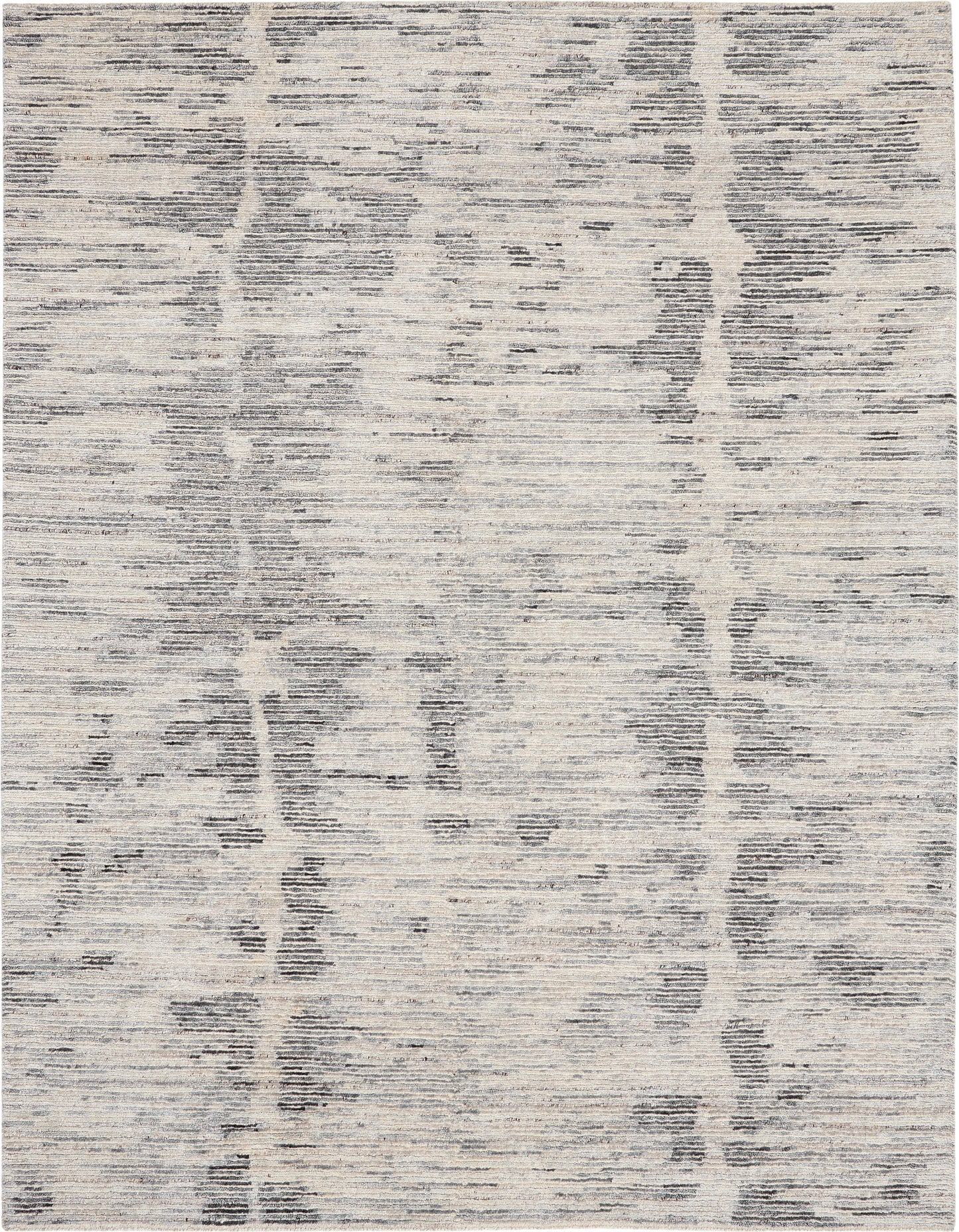 Nourison Home OCEAN OCP03 Cream Charcoal  Contemporary Knotted Rug