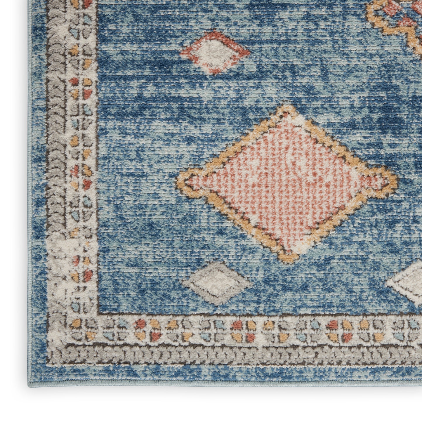 Nourison Home Quarry QUA14 Blue  Contemporary Machinemade Rug