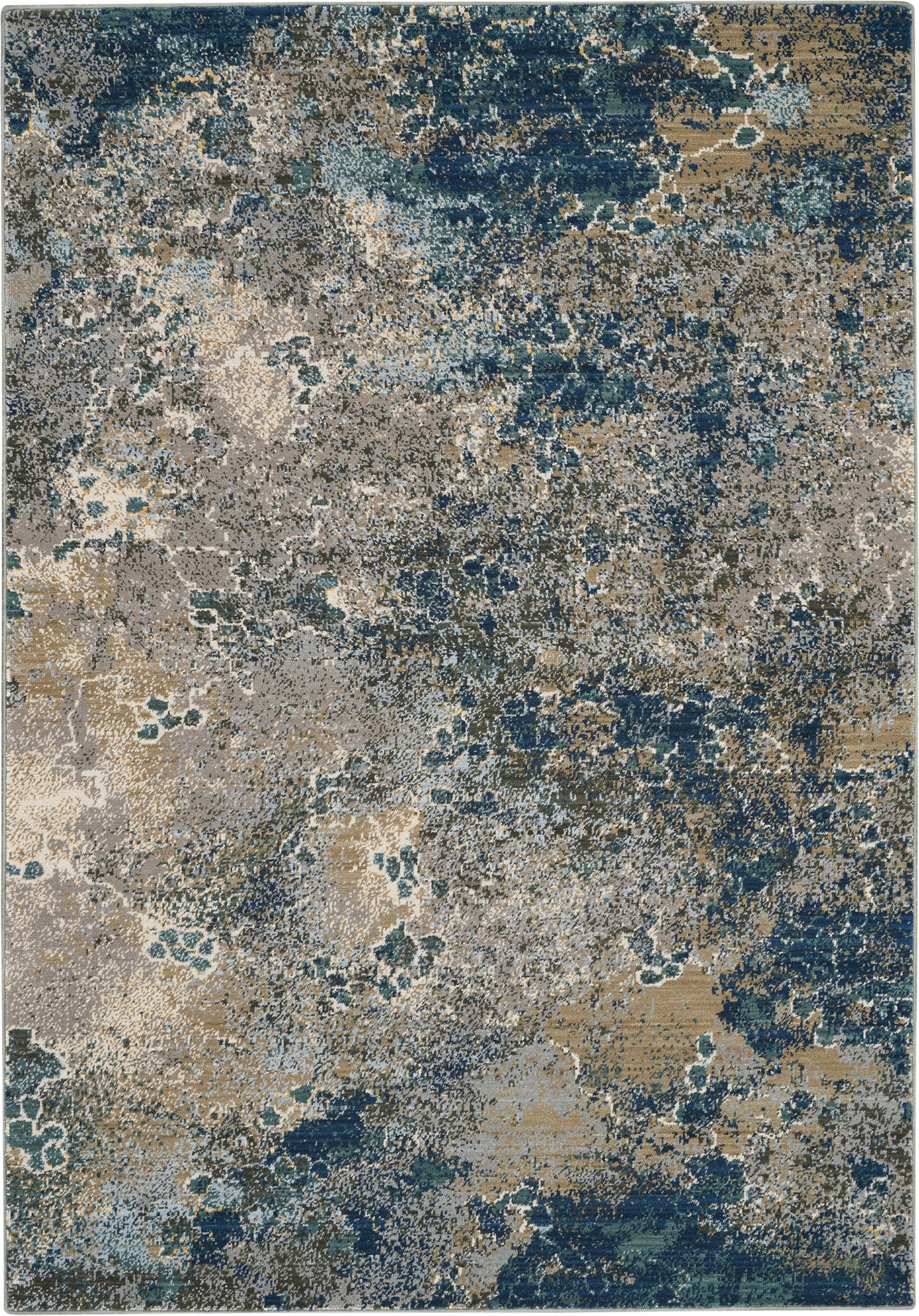 Nourison Home Artworks ATW02 Blue Grey  Contemporary Woven Rug