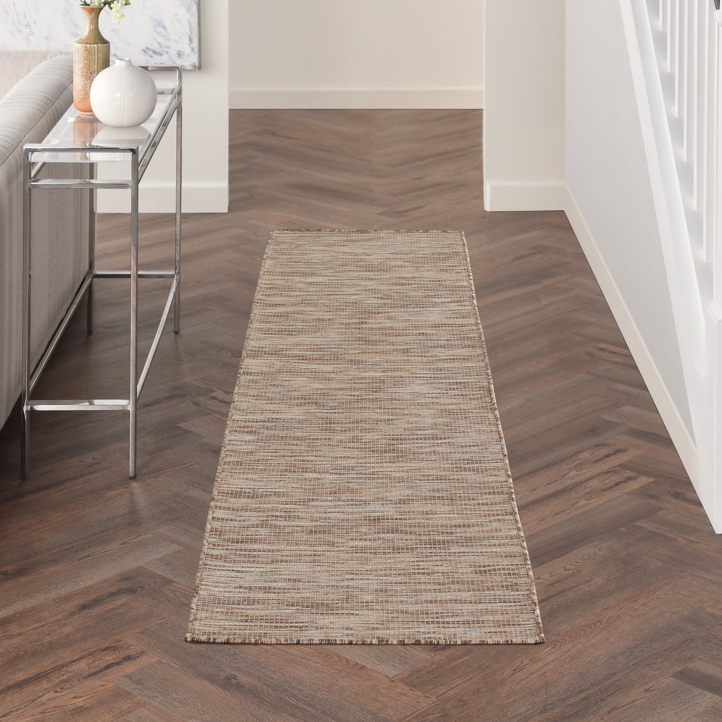 Nourison Home Positano POS01 Beige  Contemporary Machinemade Rug