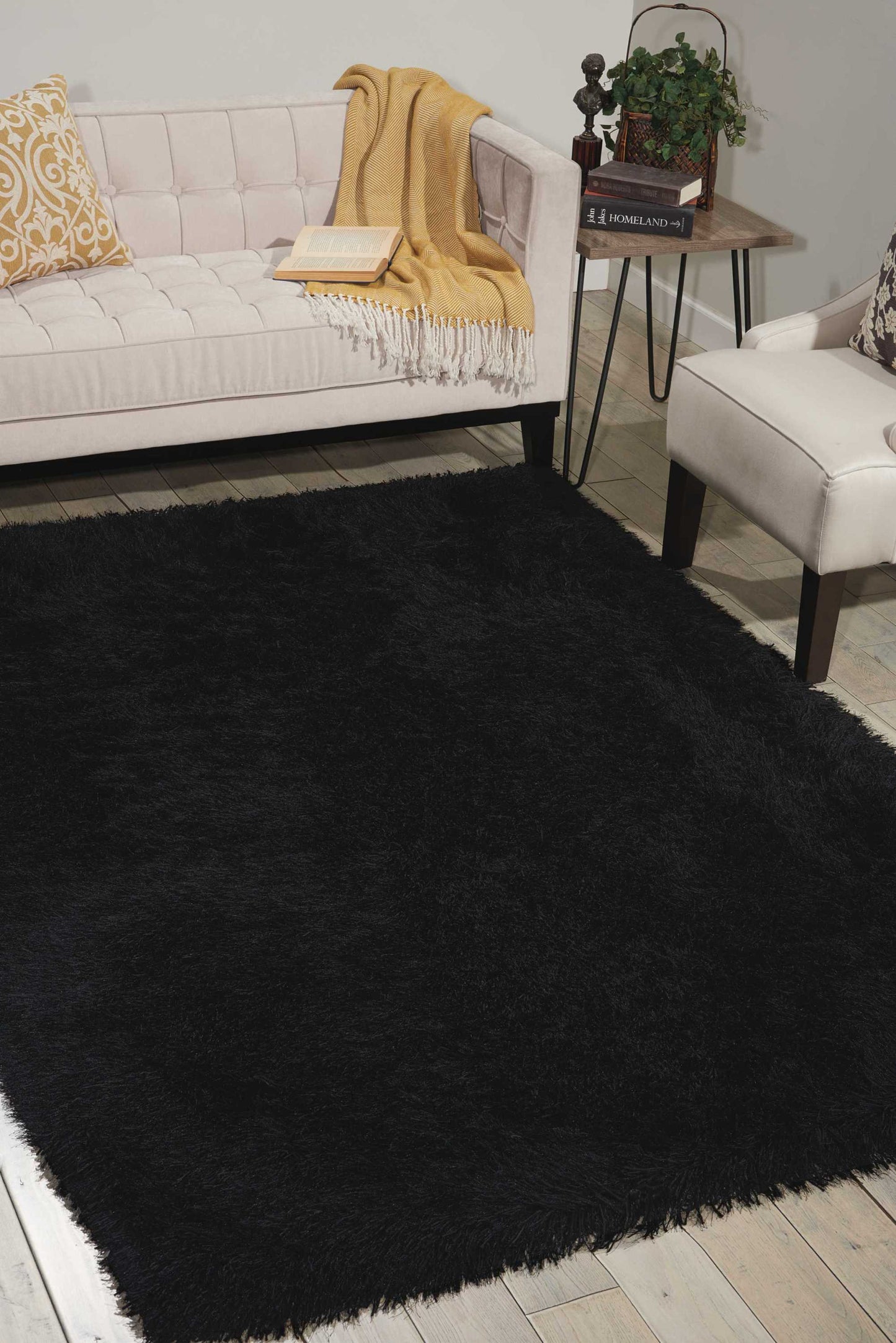 Nourison Home Studio KI900 Onyx  Contemporary Tufted Rug