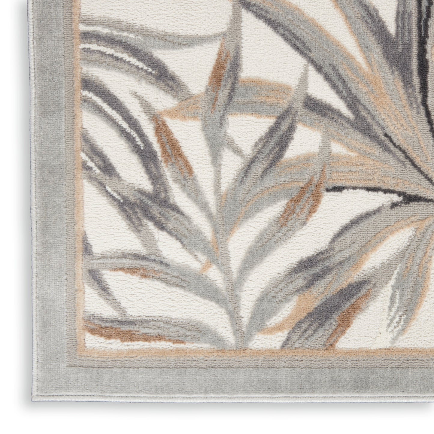 Nourison Home Seaside SDS02 Ivory Grey  Contemporary Machinemade Rug