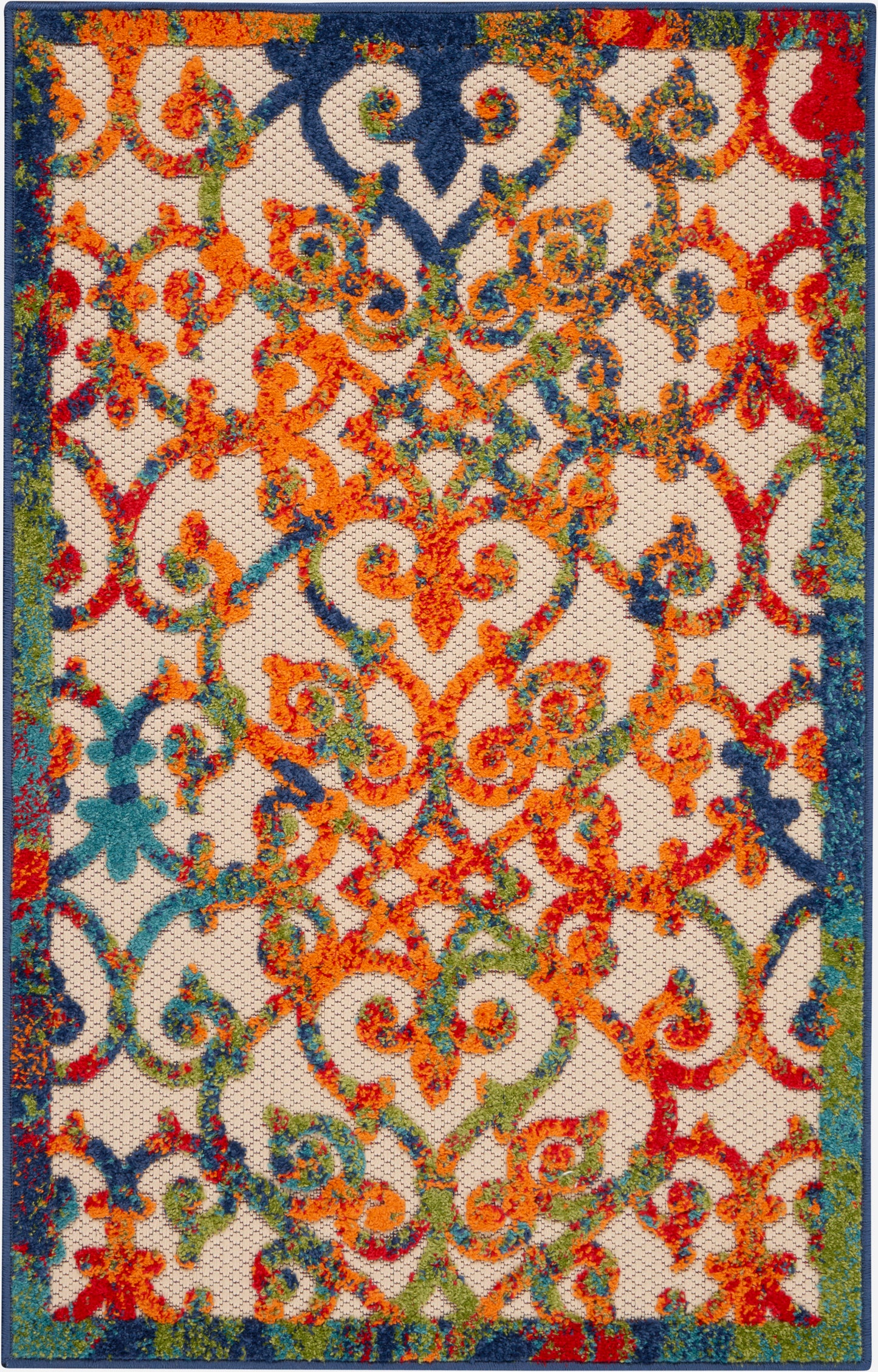 Nourison Home Aloha ALH21 Multicolor  Contemporary Machinemade Rug