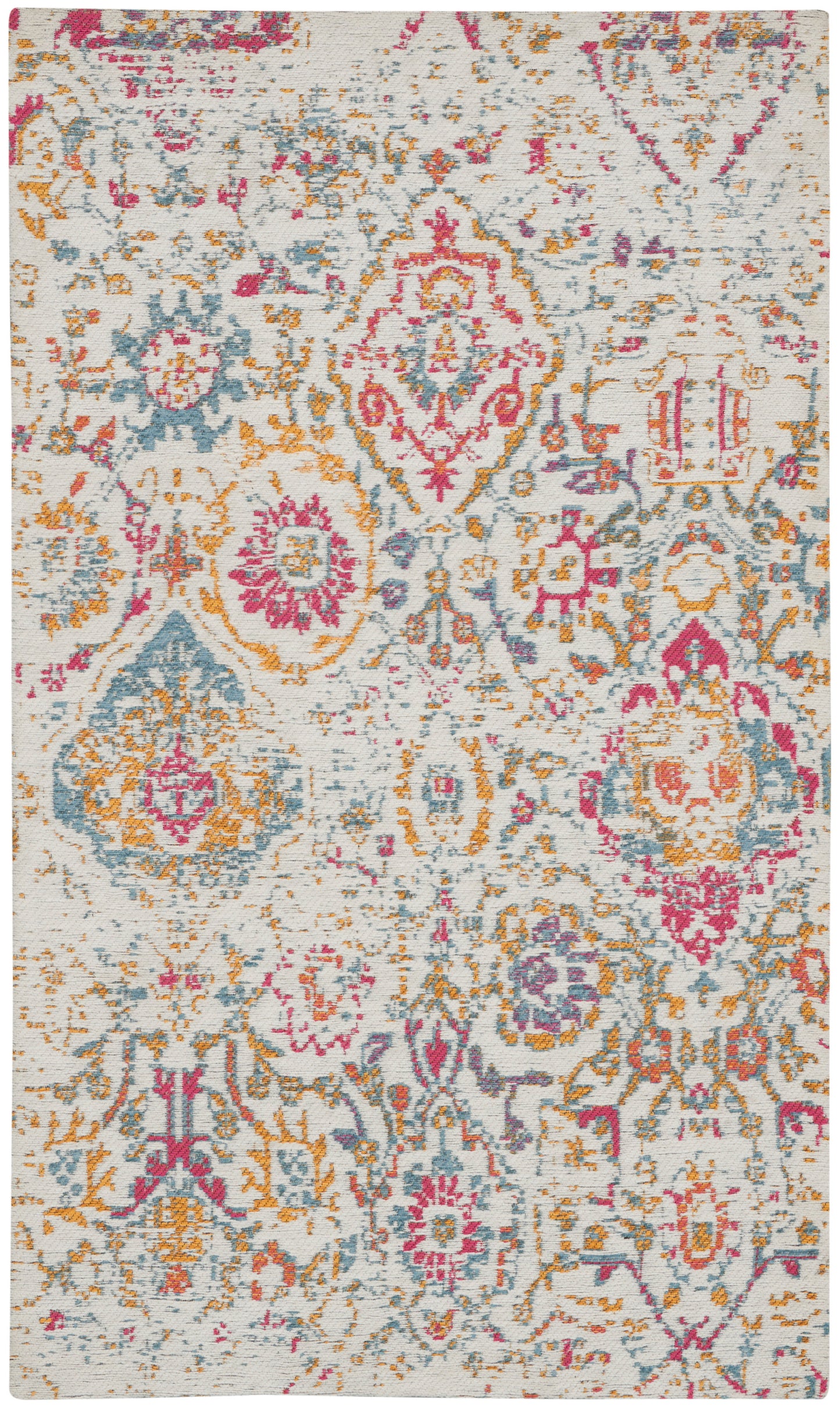 Nourison Home Damask DAS06 Multicolor Transitional Machinemade Rug