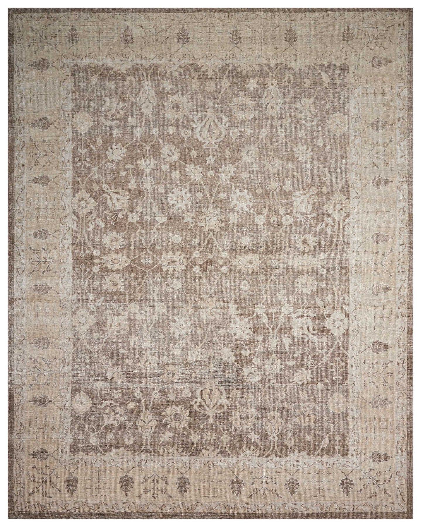 Nourison Home Aldora ALD09 Sand  Traditional Knotted Rug