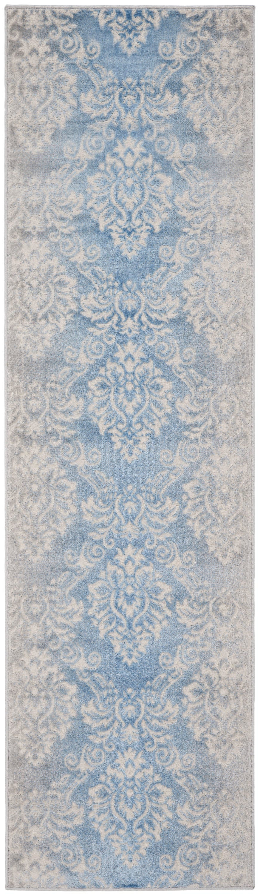 Nourison Home Elation ETN03 Ivory Blue  Traditional Machinemade Rug