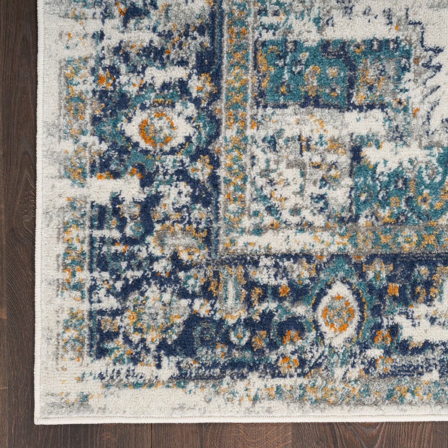 Nourison Home Passion PSN03 Ivory Grey Blue  Transitional Machinemade Rug